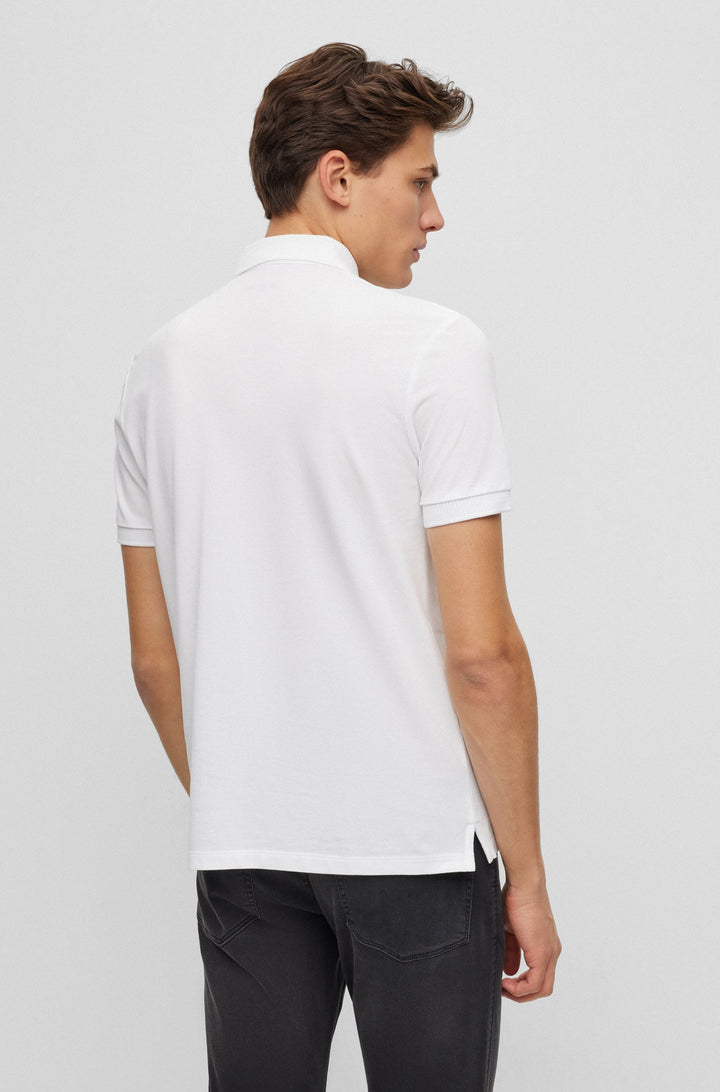 HUGO Slim Fit Polos in Cotton - DERESO232 10231467 01-50490770- Concorde Fashion#color_white-127