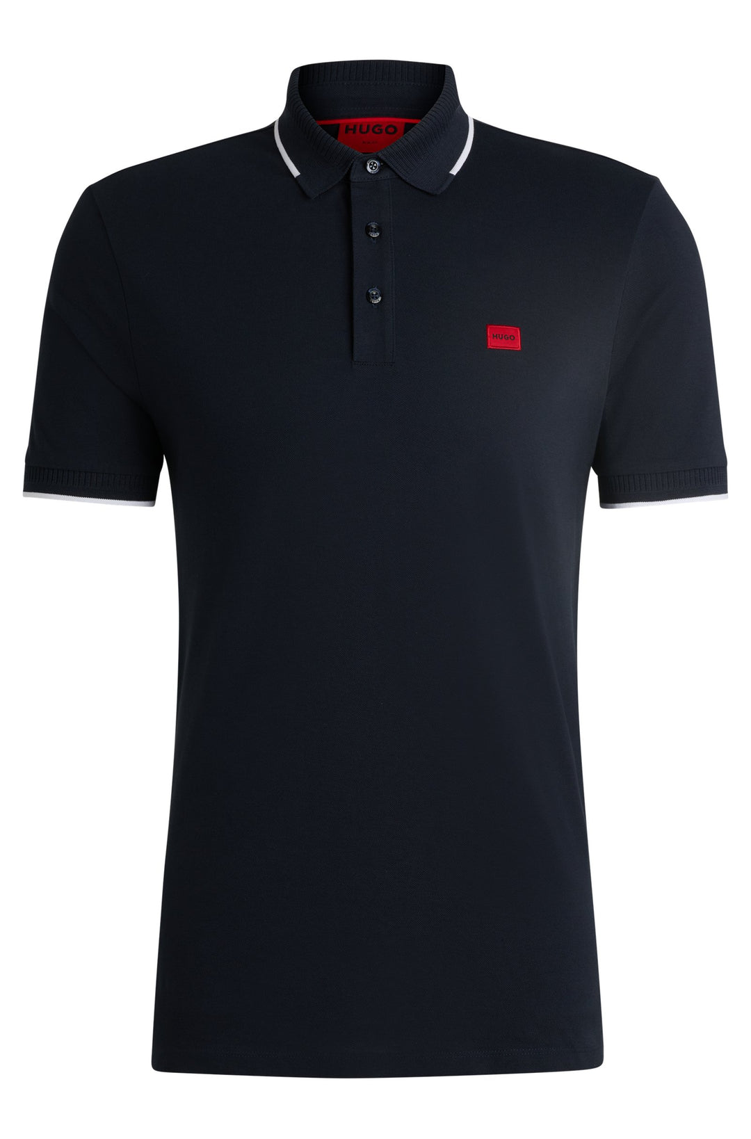 HUGO Polos Slim Fit in Cotton - DERESINO232 10231467 01-50490775- Concorde Fashion#color_navy-405