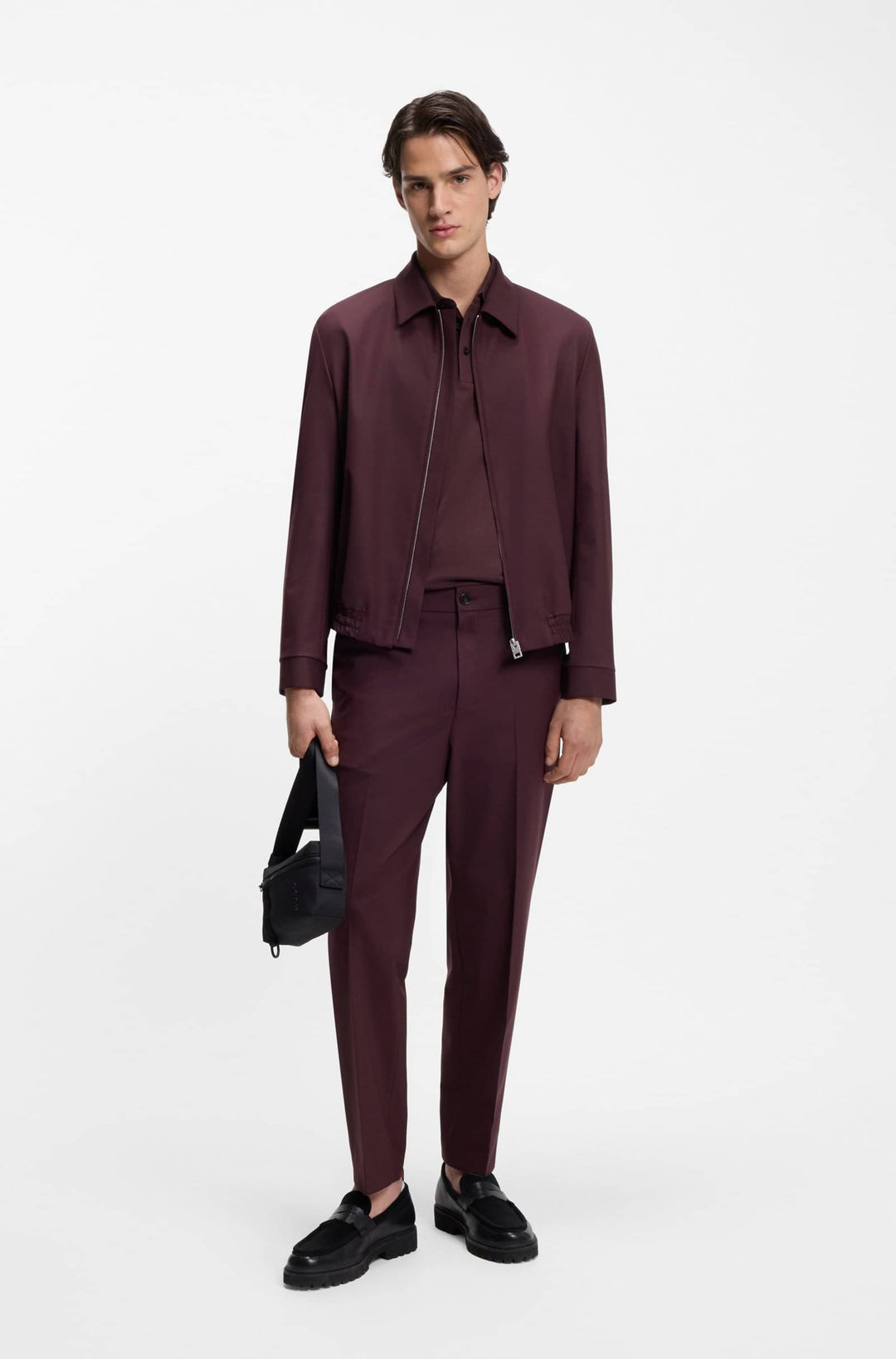 HUGO Polos Slim Fit in Cotton - DERESINO232 10231467 01-50490775- Concorde Fashion#color_brown-249