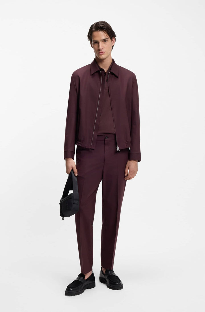 HUGO Polos Slim Fit in Cotton - DERESINO232 10231467 01-50490775- Concorde Fashion#color_brown-249