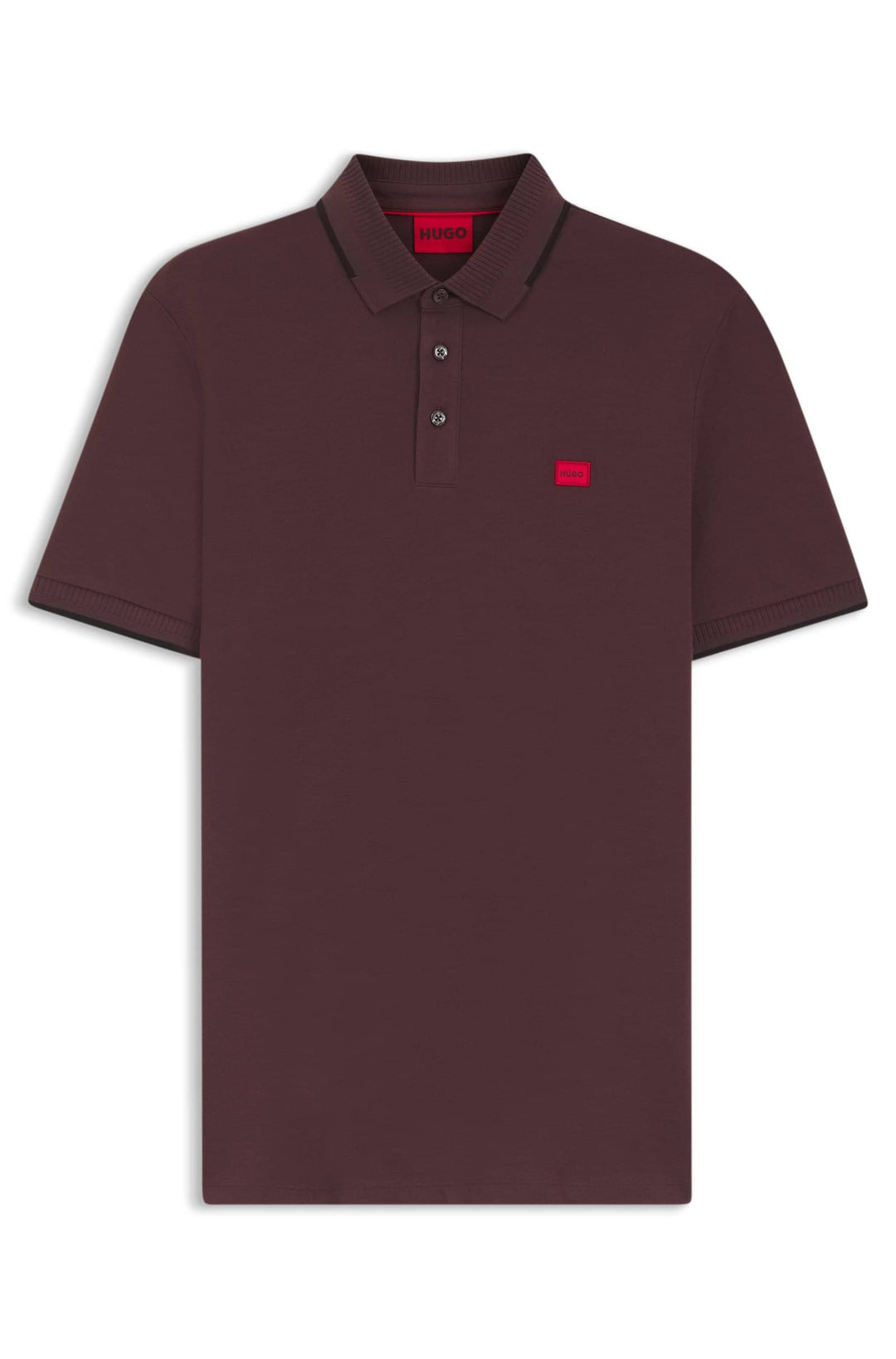 HUGO Polos Slim Fit in Cotton - DERESINO232 10231467 01-50490775- Concorde Fashion#color_brown-249
