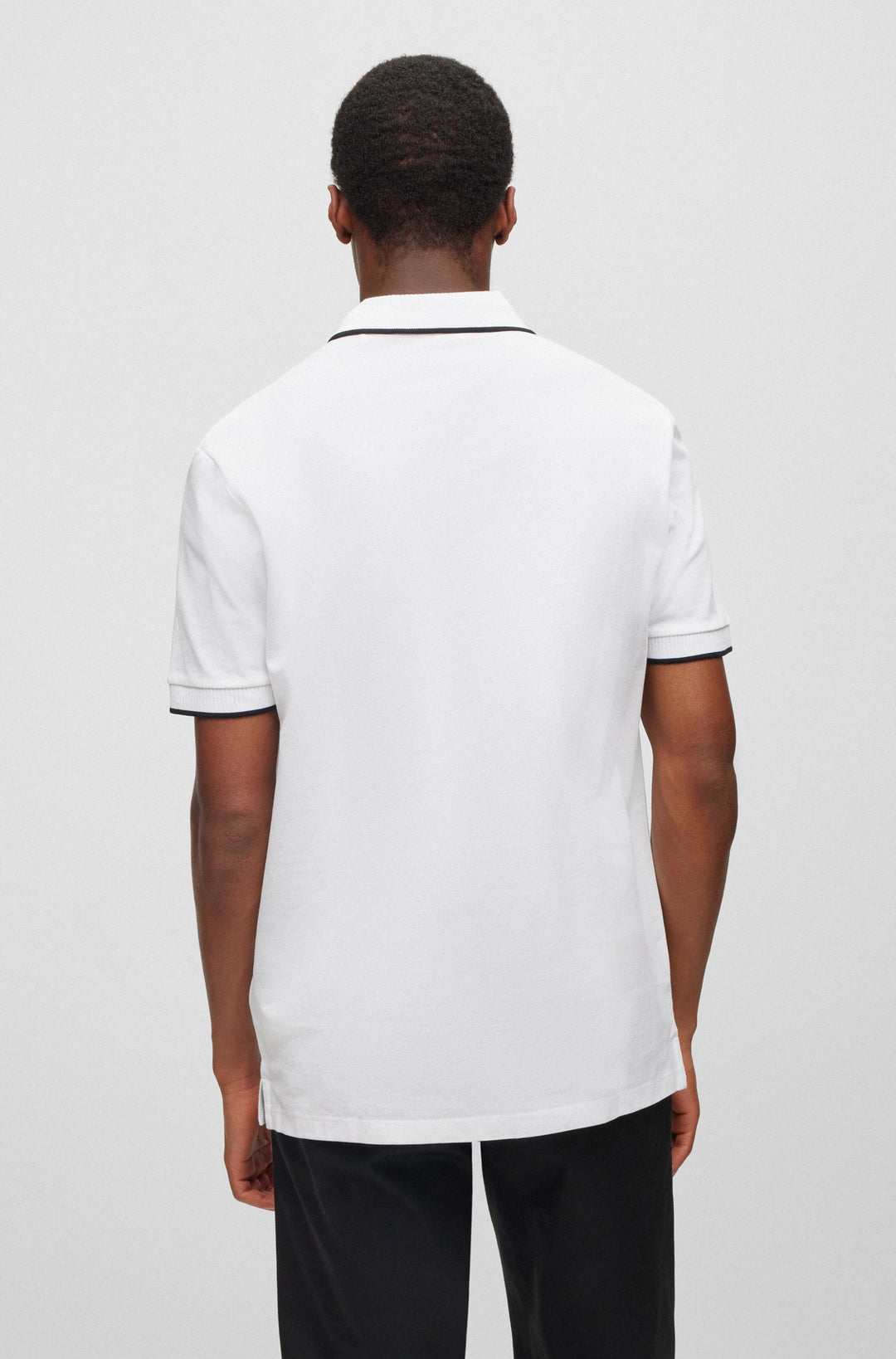 HUGO Slim Fit Polos in Cotton - DERESINO232 10231467 01-50490775- Concorde Fashion#color_white-120