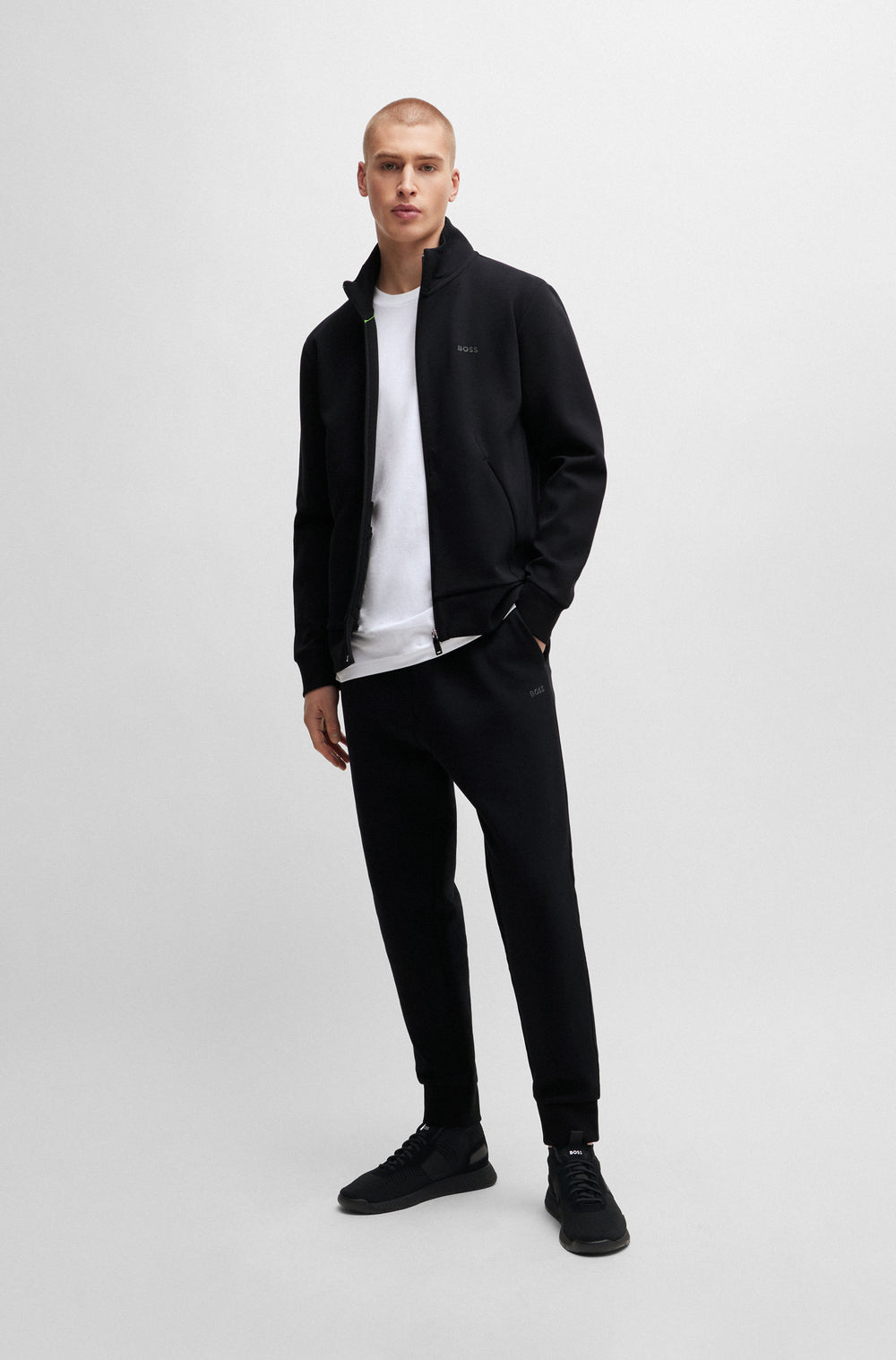 BOSS Sneakers  in Polyester Mix - TITANIUM_RUNN_KNST_N 10232616 01-50498245- Concorde Fashion#color_black-001