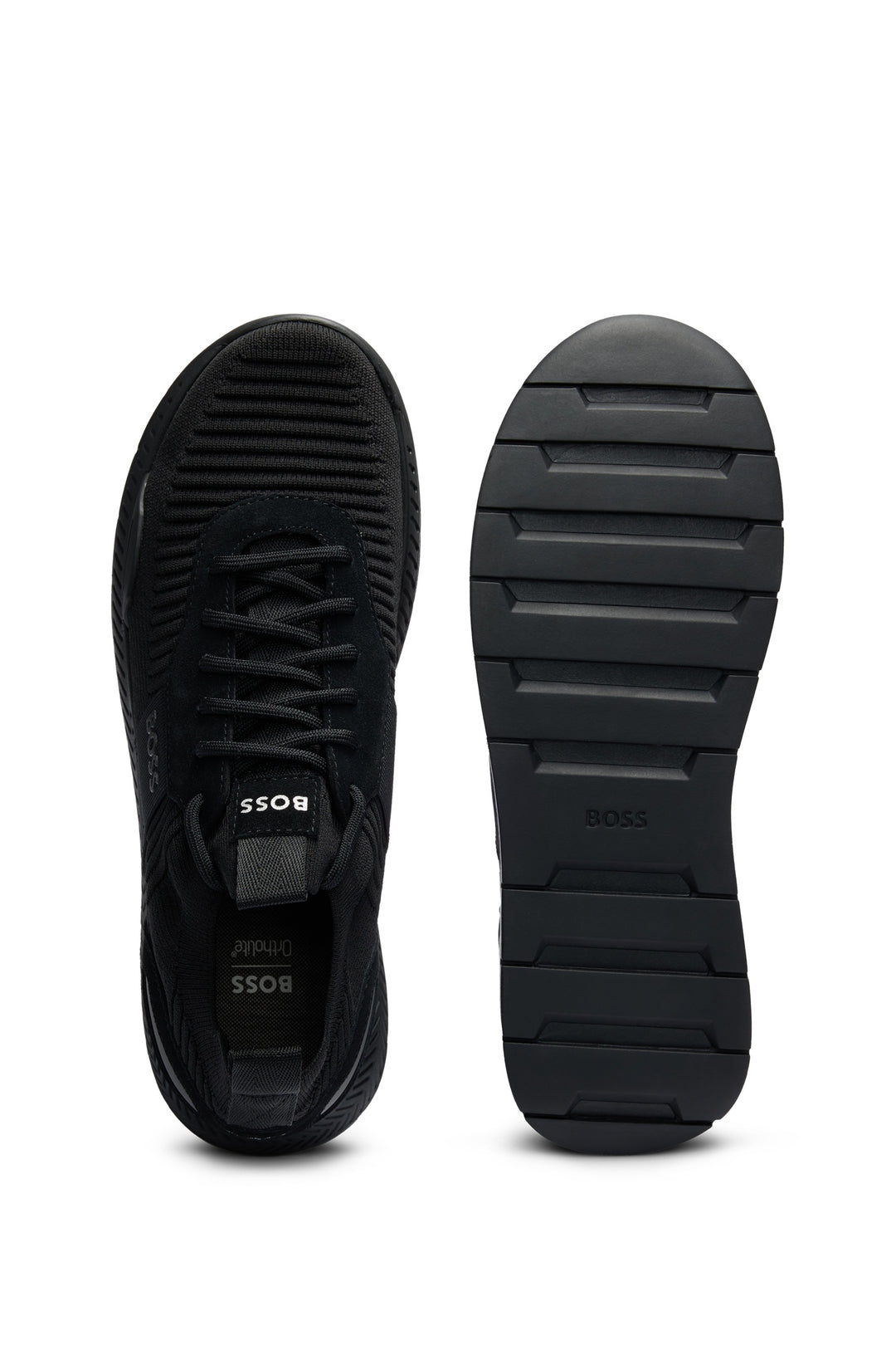 BOSS Sneakers  in Polyester Mix - TITANIUM_RUNN_KNST_N 10232616 01-50498245- Concorde Fashion#color_black-001