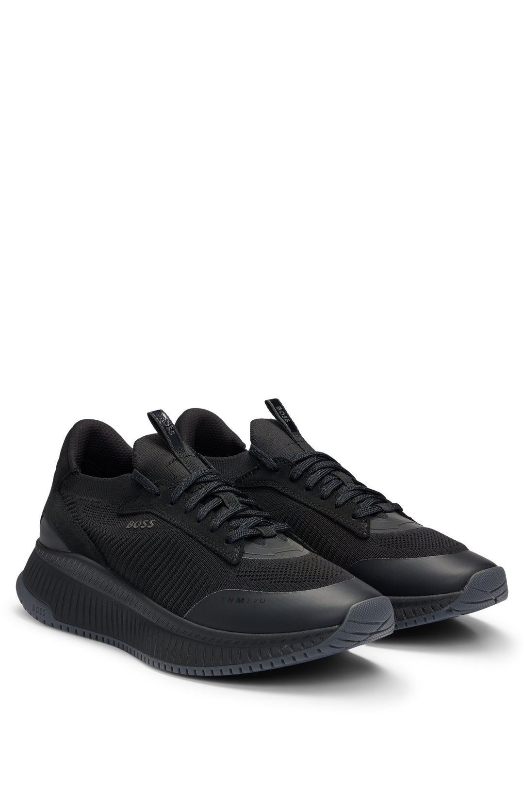 BOSS Standard Sole Sneakers in Polyester Mix - TTNM EVO_SLON_KNSD 10232616 01-50498904- Concorde Fashion#color_black-002