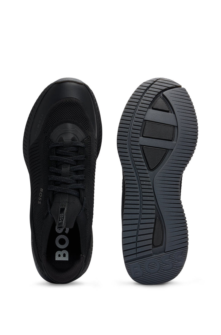 BOSS Standard Sole Sneakers in Polyester Mix - TTNM EVO_SLON_KNSD 10232616 01-50498904- Concorde Fashion#color_black-002