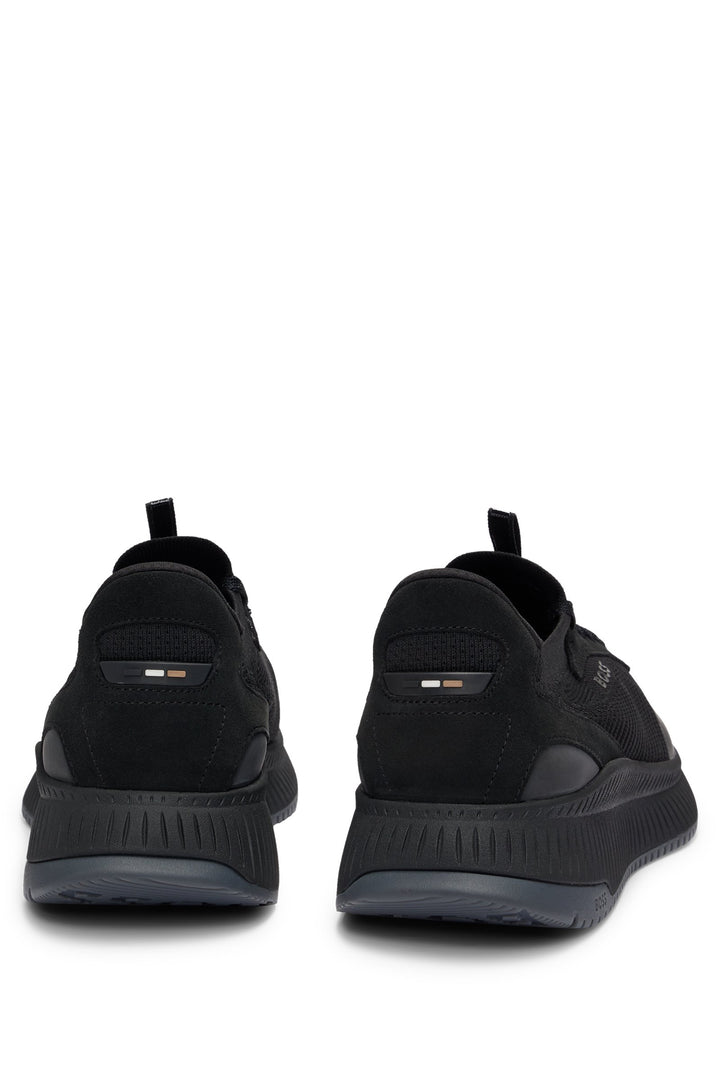 BOSS Standard Sole Sneakers in Polyester Mix - TTNM EVO_SLON_KNSD 10232616 01-50498904- Concorde Fashion#color_black-002