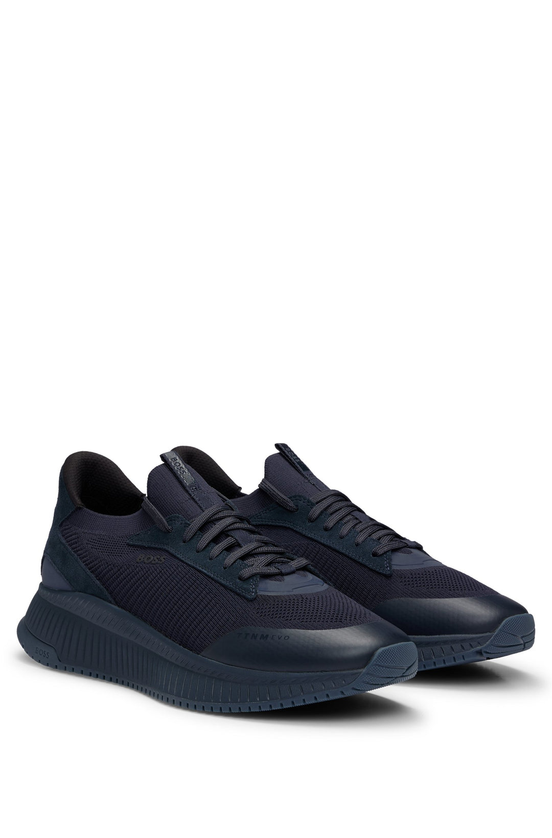 BOSS Standard Sole Sneakers in Polyester Mix - TTNM EVO_SLON_KNSD 10232616 01-50498904- Concorde Fashion#color_navy-405