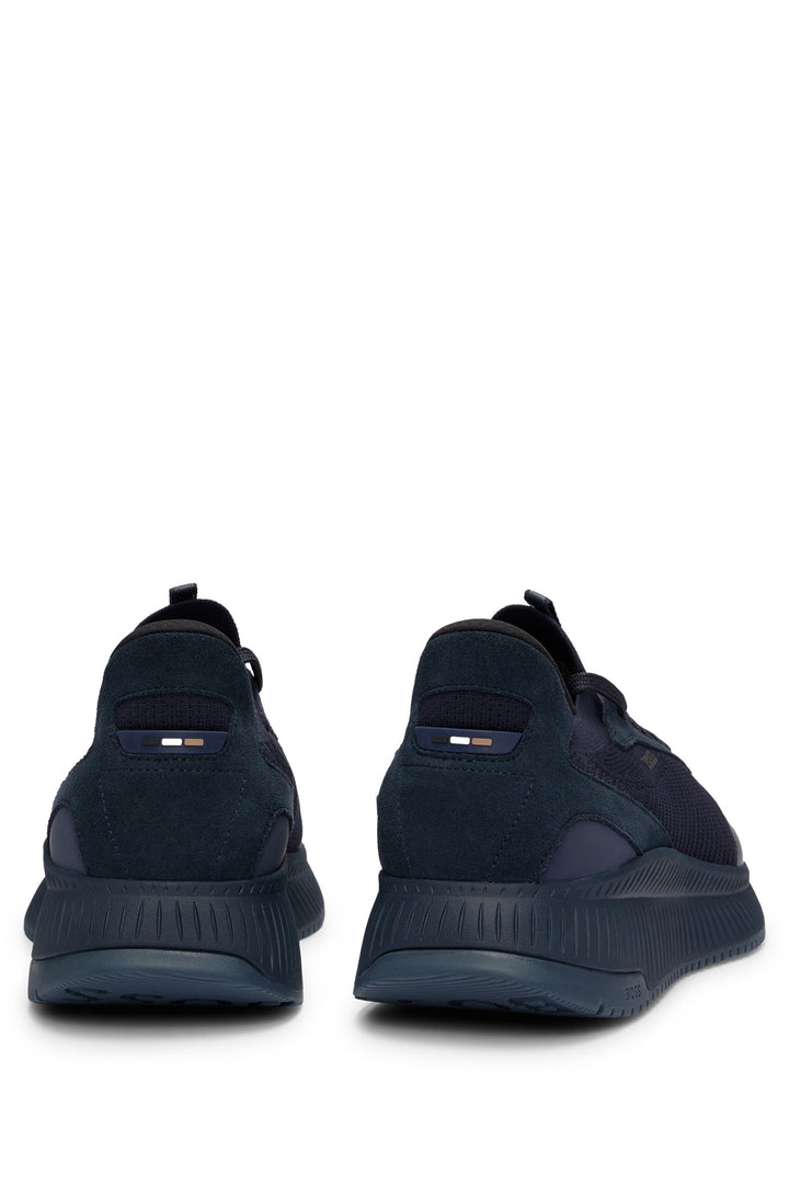 BOSS Standard Sole Sneakers in Polyester Mix - TTNM EVO_SLON_KNSD 10232616 01-50498904- Concorde Fashion#color_navy-405