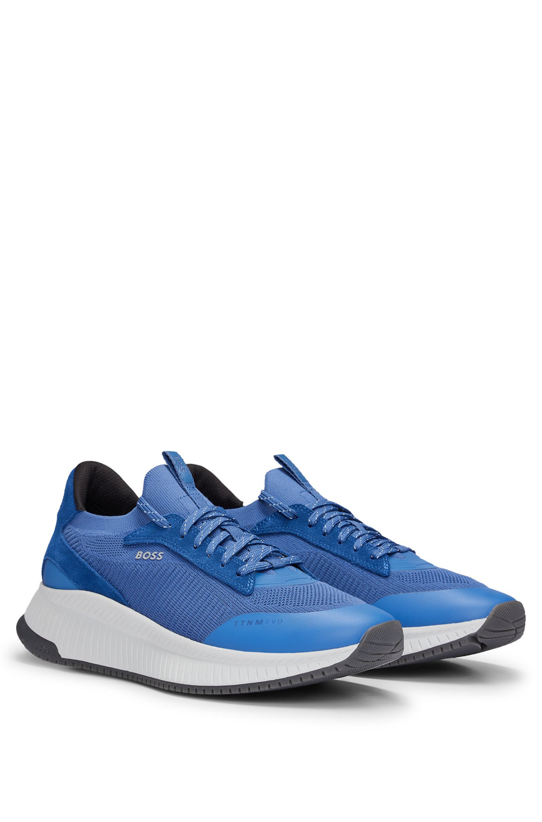 BOSS Standard Sole Sneakers in Polyester Mix - TTNM EVO_SLON_KNSD 10232616 01-50498904- Concorde Fashion#color_blue-479