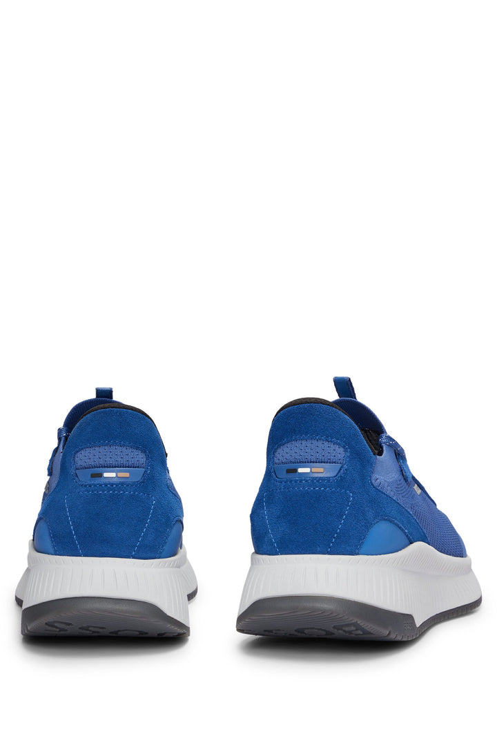 BOSS Standard Sole Sneakers in Polyester Mix - TTNM EVO_SLON_KNSD 10232616 01-50498904- Concorde Fashion#color_blue-479