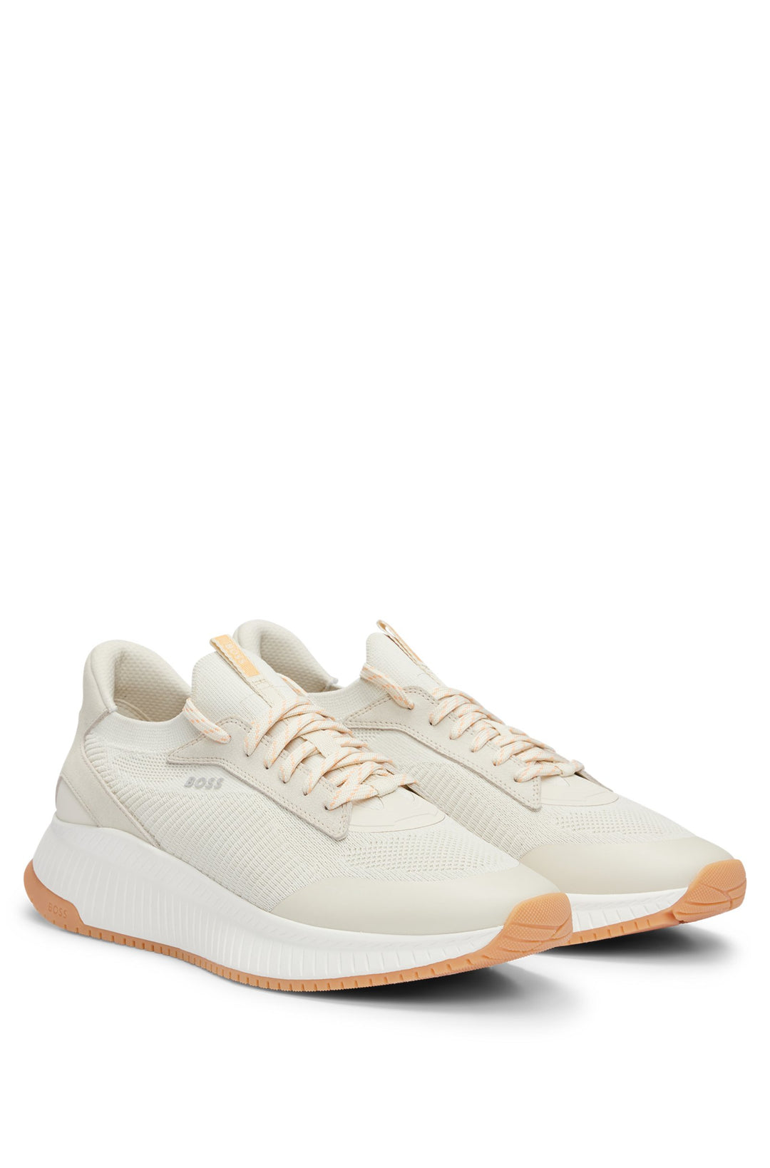 BOSS Standard Sole Sneakers in Polyester Mix - TTNM EVO_SLON_KNSD 10232616 01-50498904- Concorde Fashion#color_white-128