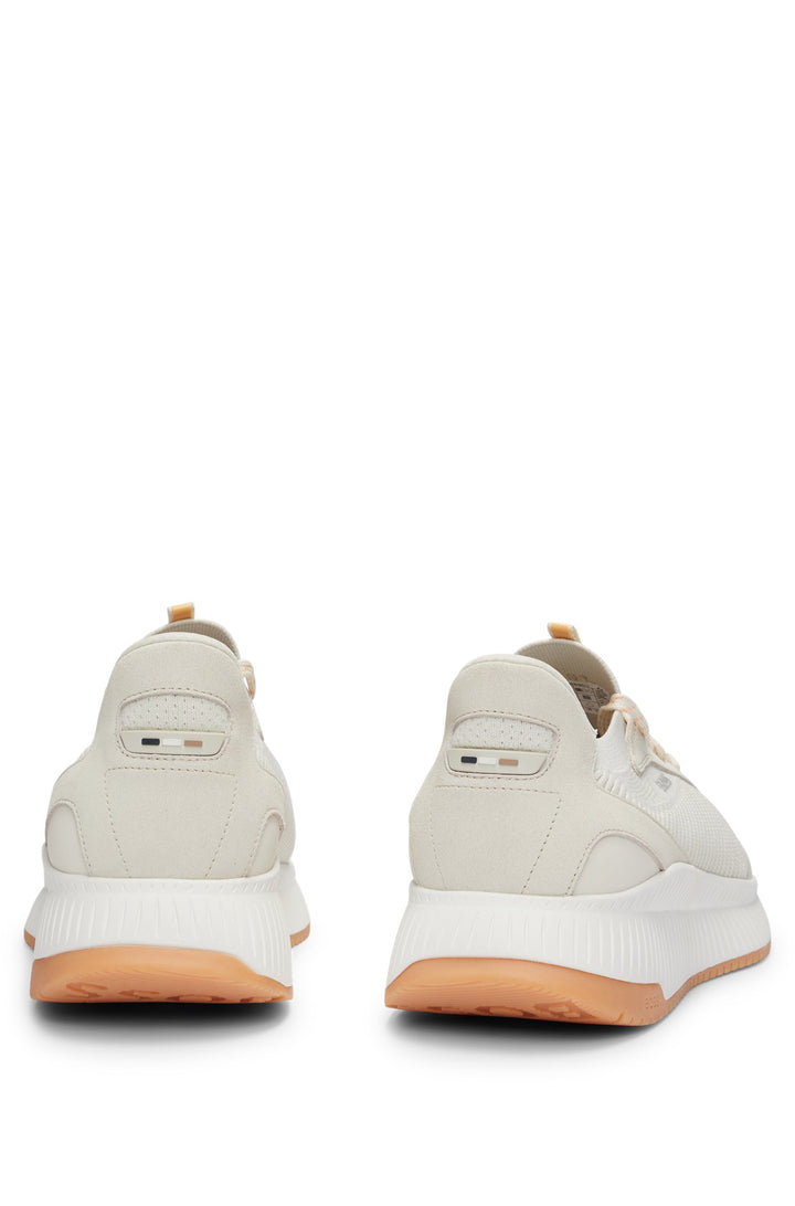 BOSS Standard Sole Sneakers in Polyester Mix - TTNM EVO_SLON_KNSD 10232616 01-50498904- Concorde Fashion#color_white-128