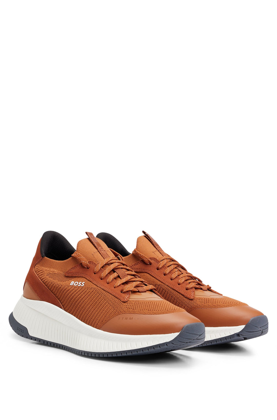 BOSS Standard Sole Sneakers in Polyester Mix - TTNM EVO_SLON_KNSD 10232616 01-50498904- Concorde Fashion#color_brown-229