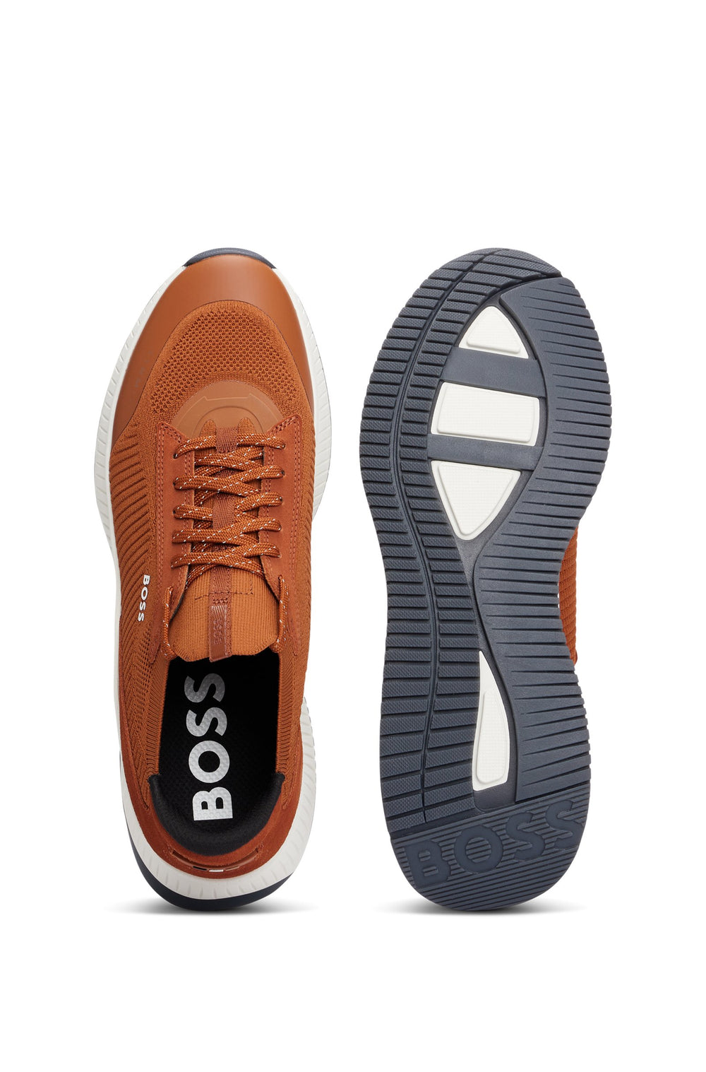 BOSS Standard Sole Sneakers in Polyester Mix - TTNM EVO_SLON_KNSD 10232616 01-50498904- Concorde Fashion#color_brown-229