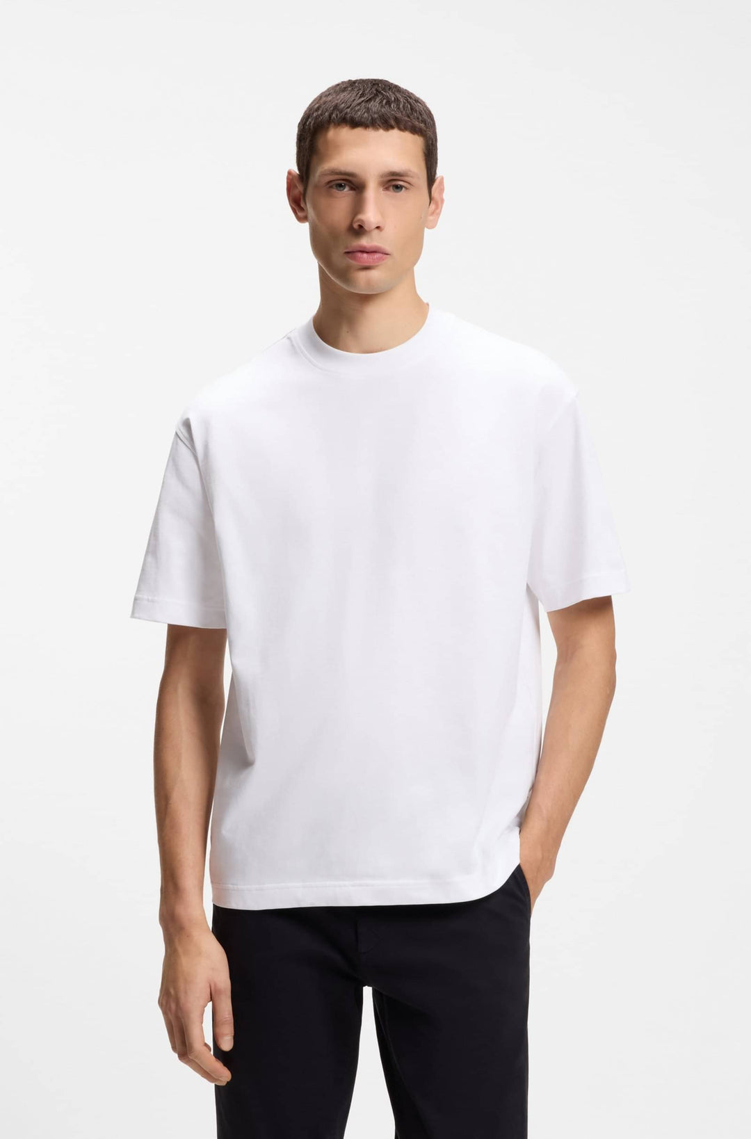 BOSS T-Shirts Relaxed Fit - TEETIMM 50479928- Concorde Fashion#color_white-100