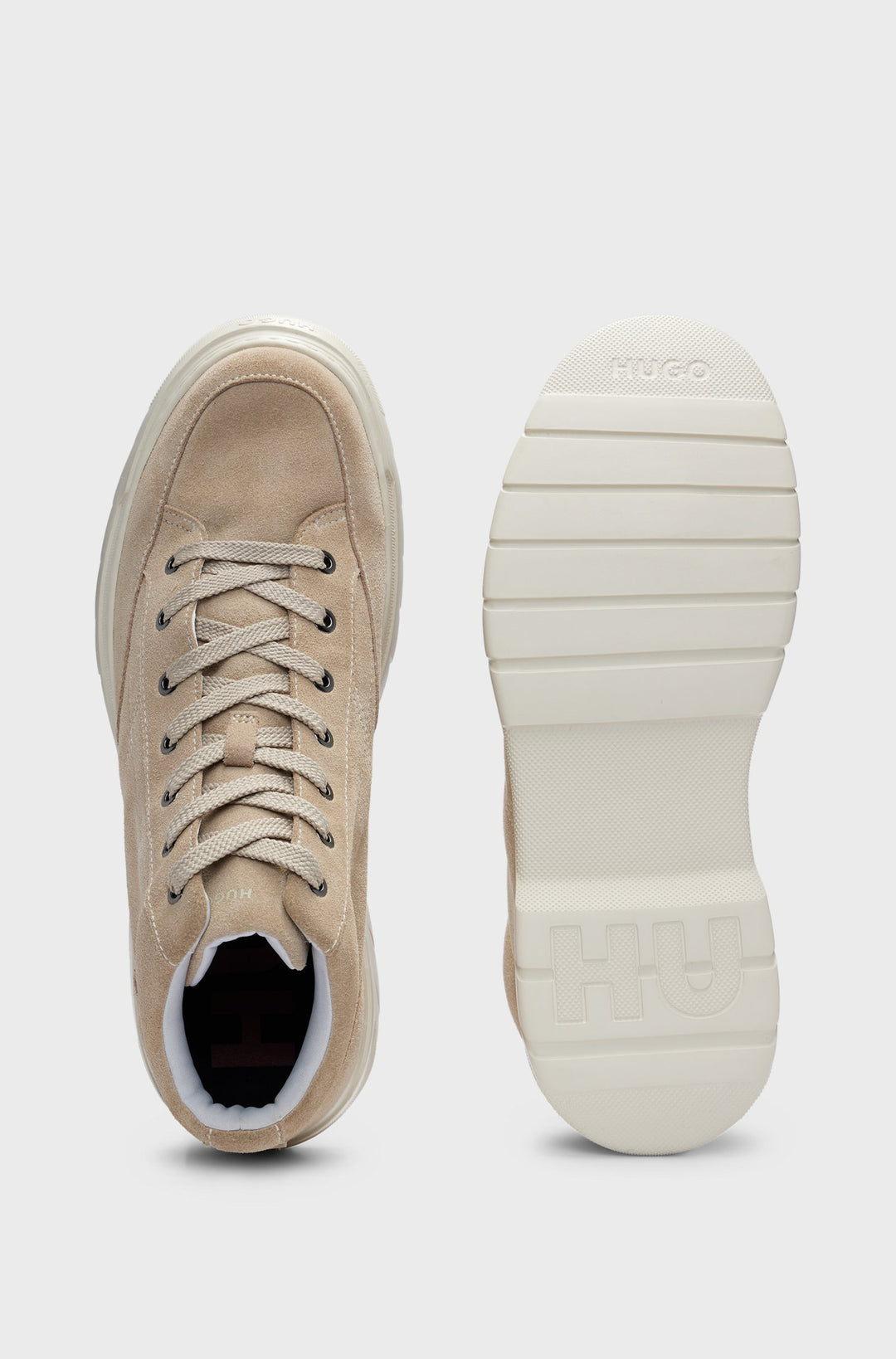 HUGO Casual Shoes Standard Sole in Leather - URIAN_HITO_SD 10233135 01-50522959- Concorde Fashion#color_beige-269