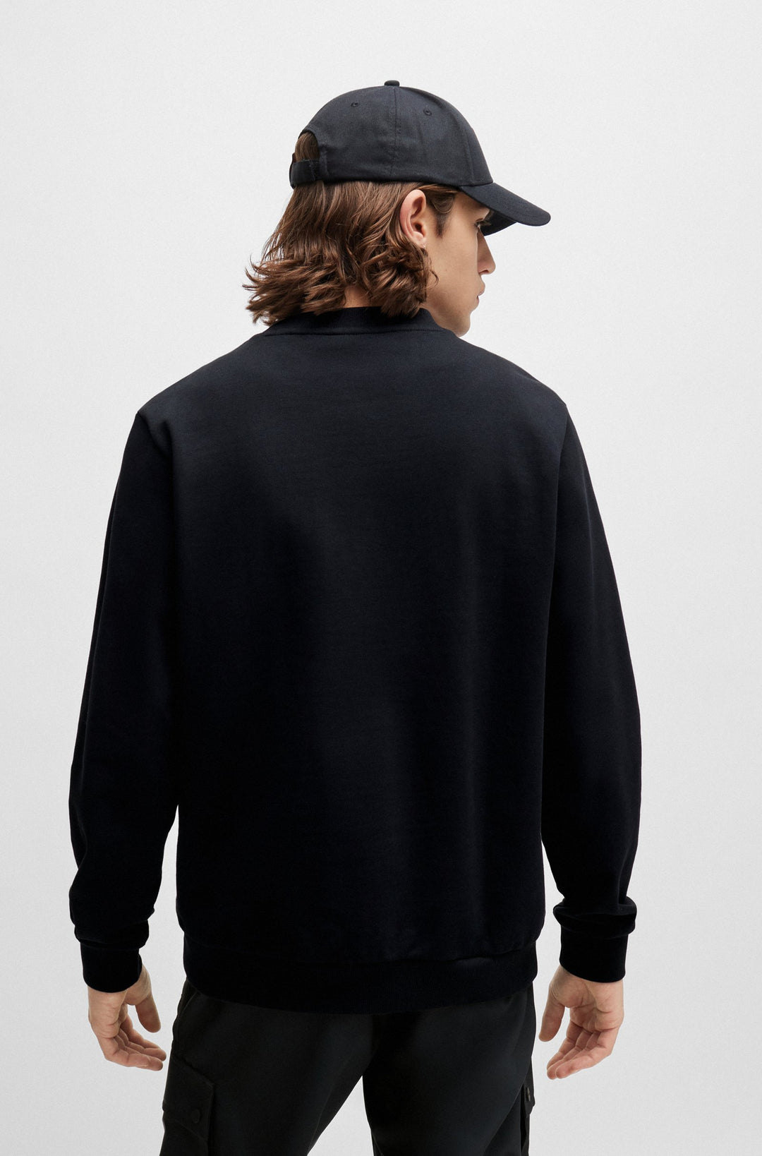 HUGO RED Regular Fit Sweatshirts in Cotton - DURAGOL_U242 10233395 01-50513335- Concorde Fashion#color_black-001