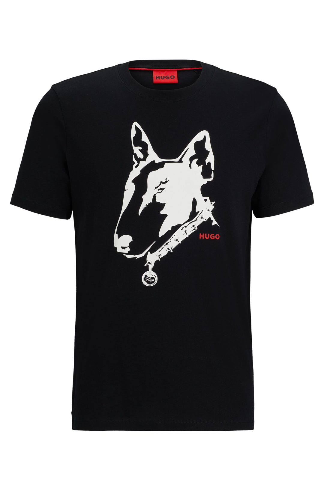 HUGO Regular Fit T-Shirts in Cotton - DAMMOCK 10233396 01-50504916- Concorde Fashion#color_black-001