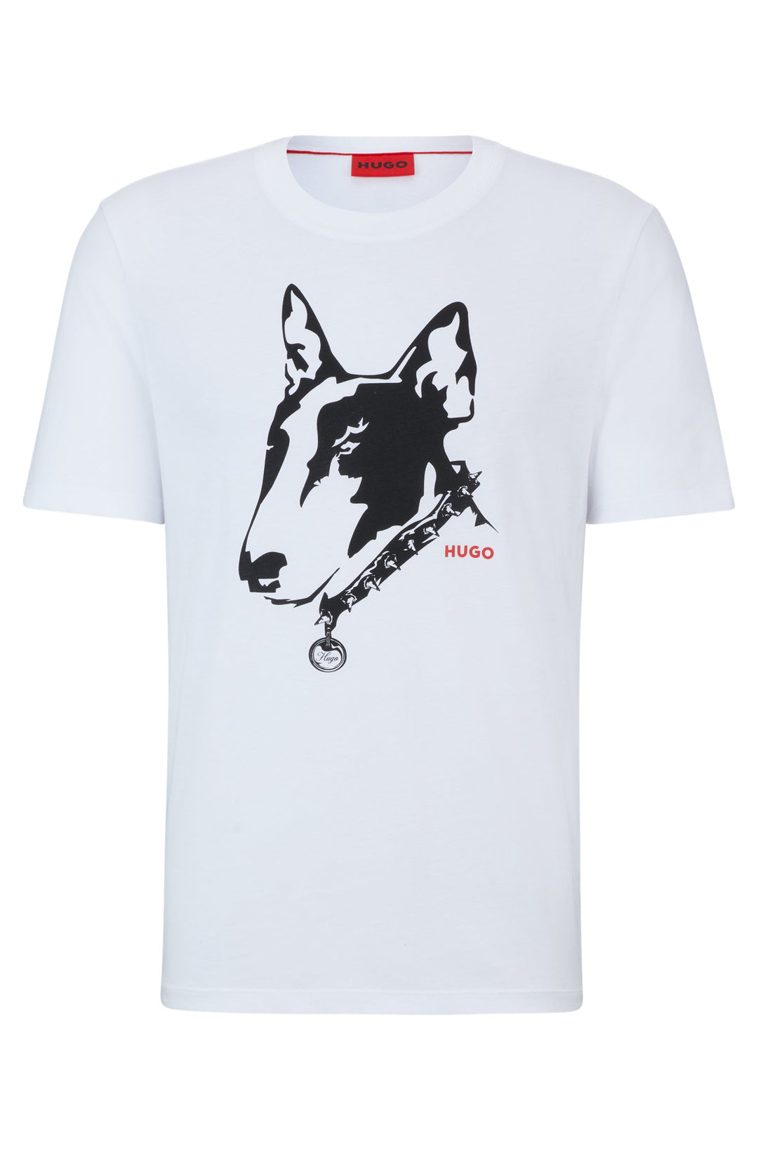 HUGO Regular Fit T-Shirts in Cotton - DAMMOCK 10233396 01-50504916- Concorde Fashion#color_white-100