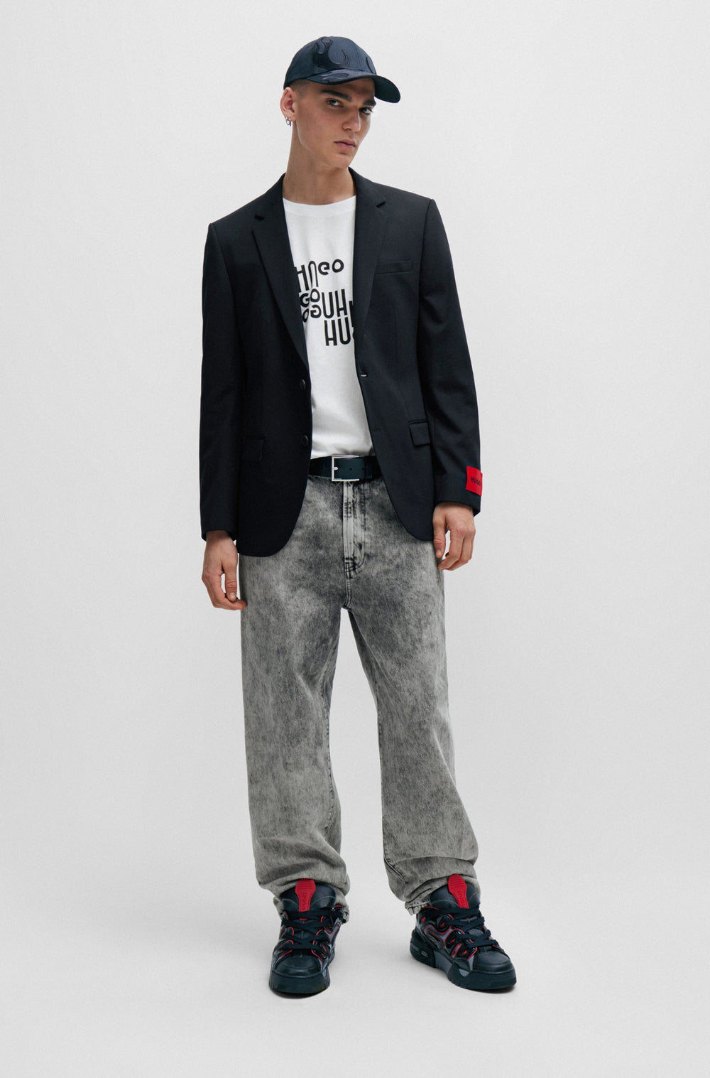 HUGO Regular Fit T-Shirts in Cotton - DAVALON 10233396 01-50504936- Concorde Fashion#color_white-100