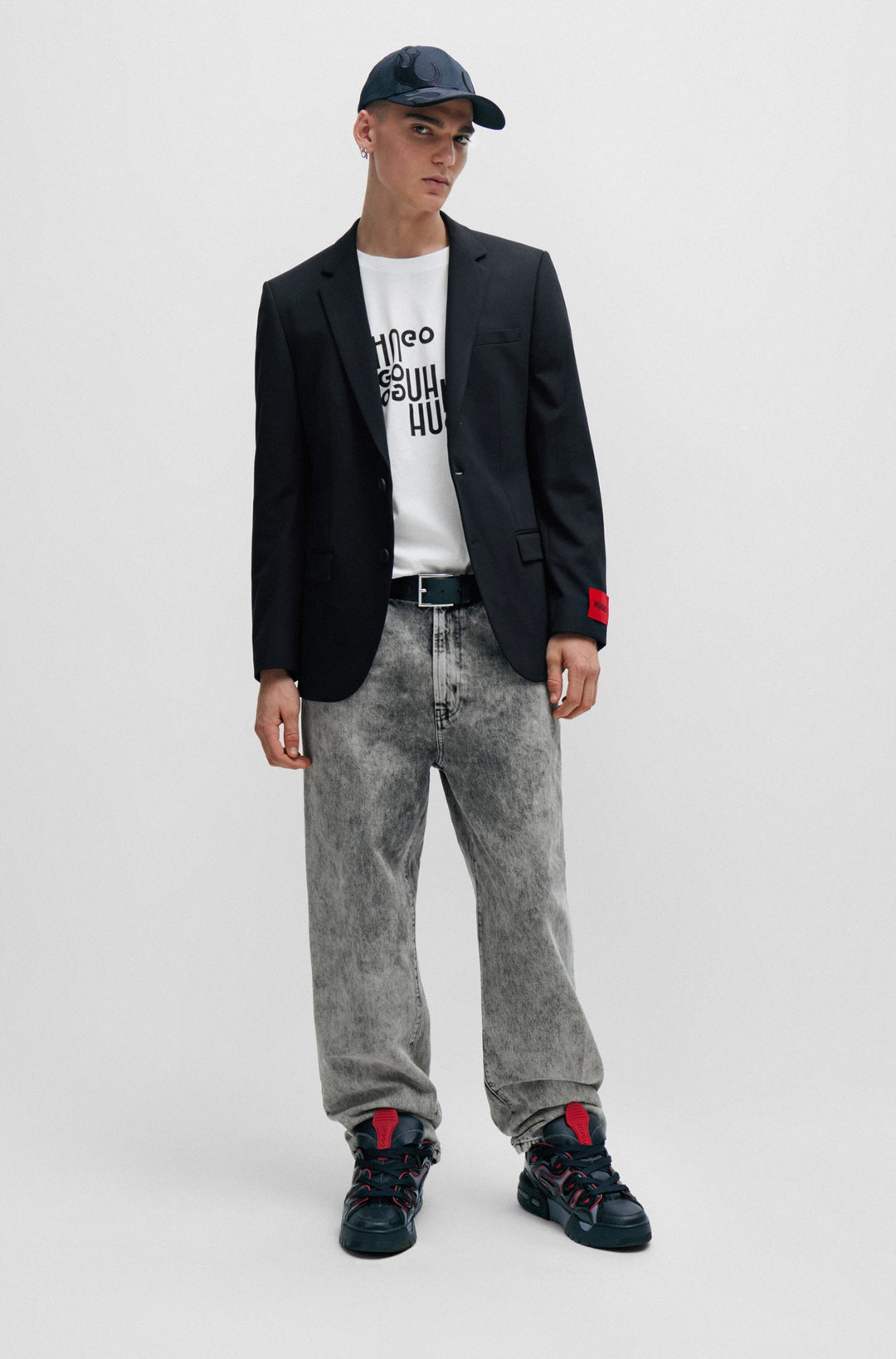 HUGO Regular Fit T-Shirts in Cotton - DAVALON 10233396 01-50504936- Concorde Fashion#color_white-100