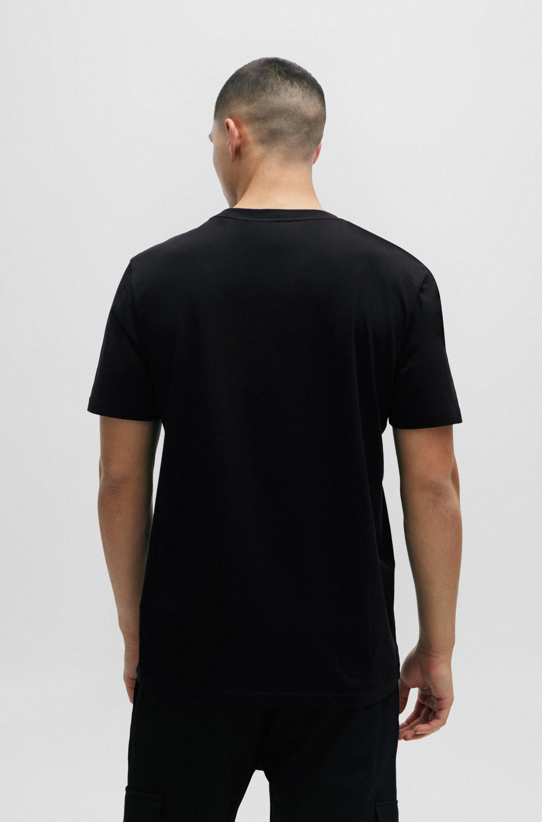 HUGO Regular Fit T-Shirts in Cotton - DULIVE_U241 10233396 01-50506989- Concorde Fashion#color_black-001