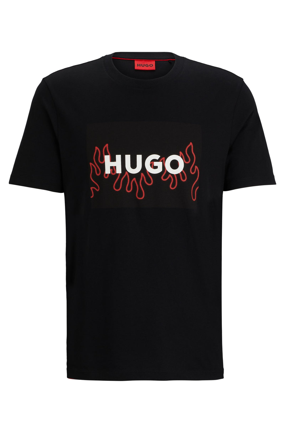 HUGO Regular Fit T-Shirts in Cotton - DULIVE_U241 10233396 01-50506989- Concorde Fashion#color_black-001