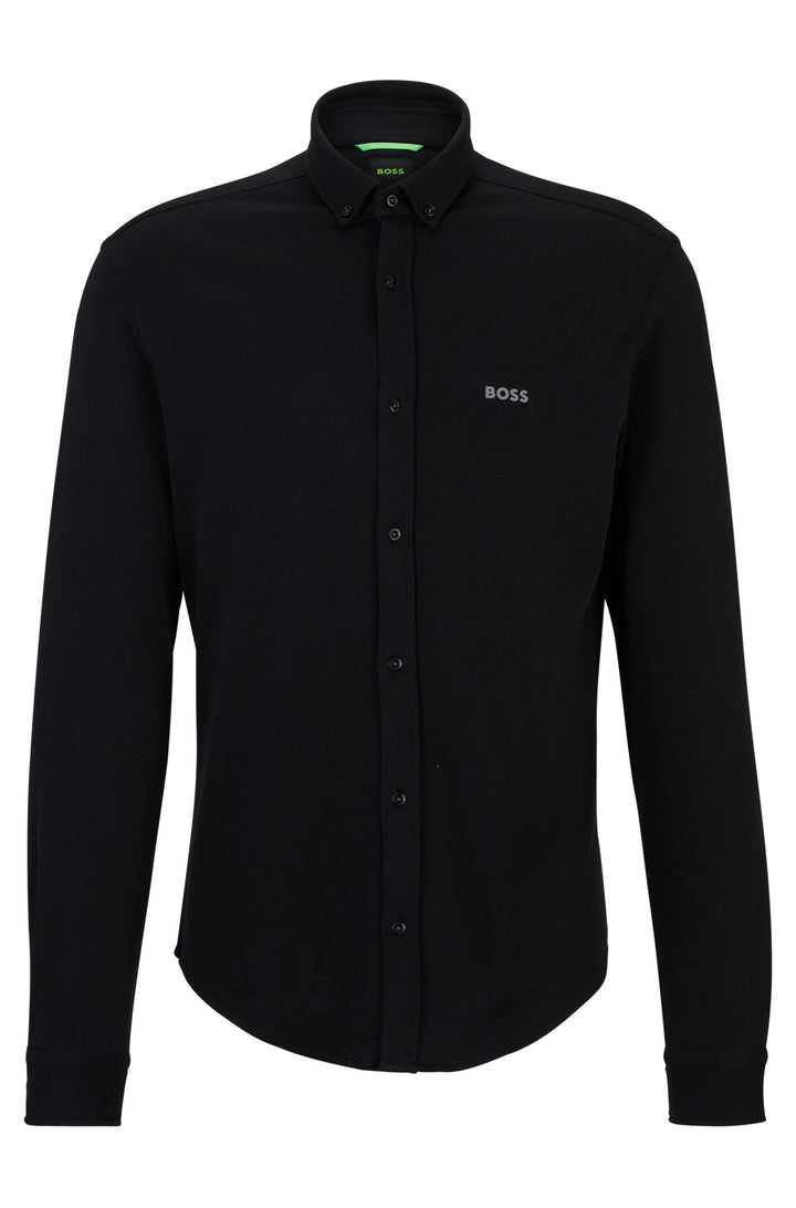 BOSS Regular Fit Casual Shirts in Cotton - B_MOTION_L 10233753 01-50509742- Concorde Fashion#color_black-002