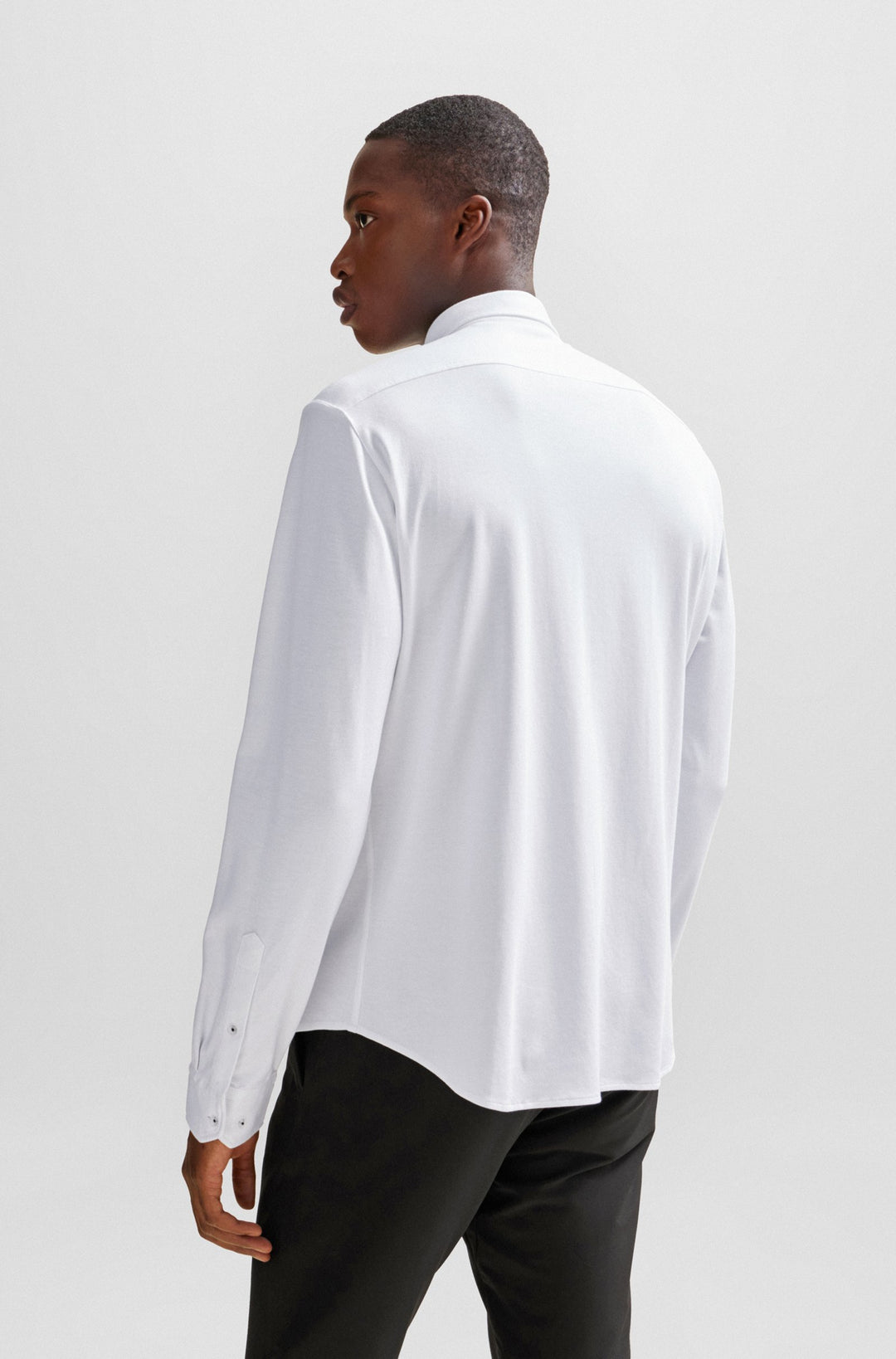 BOSS Regular Fit Casual Shirts in Cotton - B_MOTION_L 10233753 01-50509742- Concorde Fashion#color_white-100