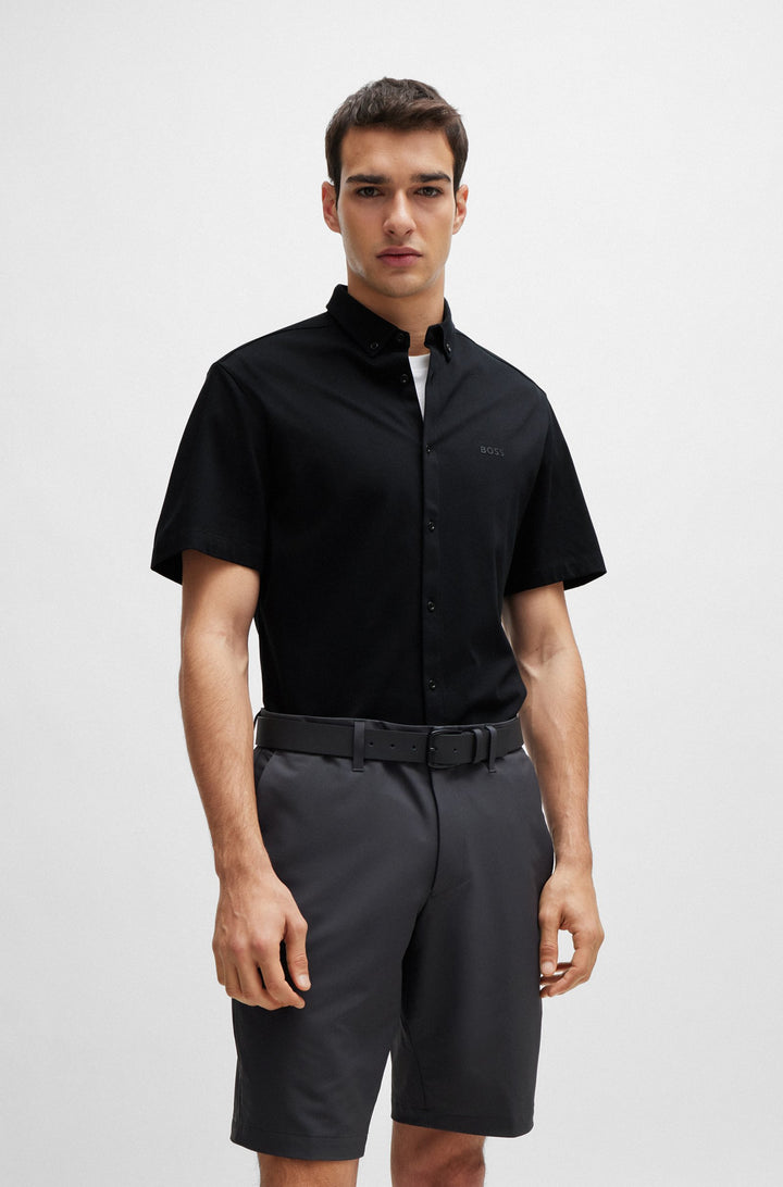 BOSS Regular Fit Casual Shirts in Cotton - B_MOTION_S 10233753 02-50512005- Concorde Fashion#color_black-002