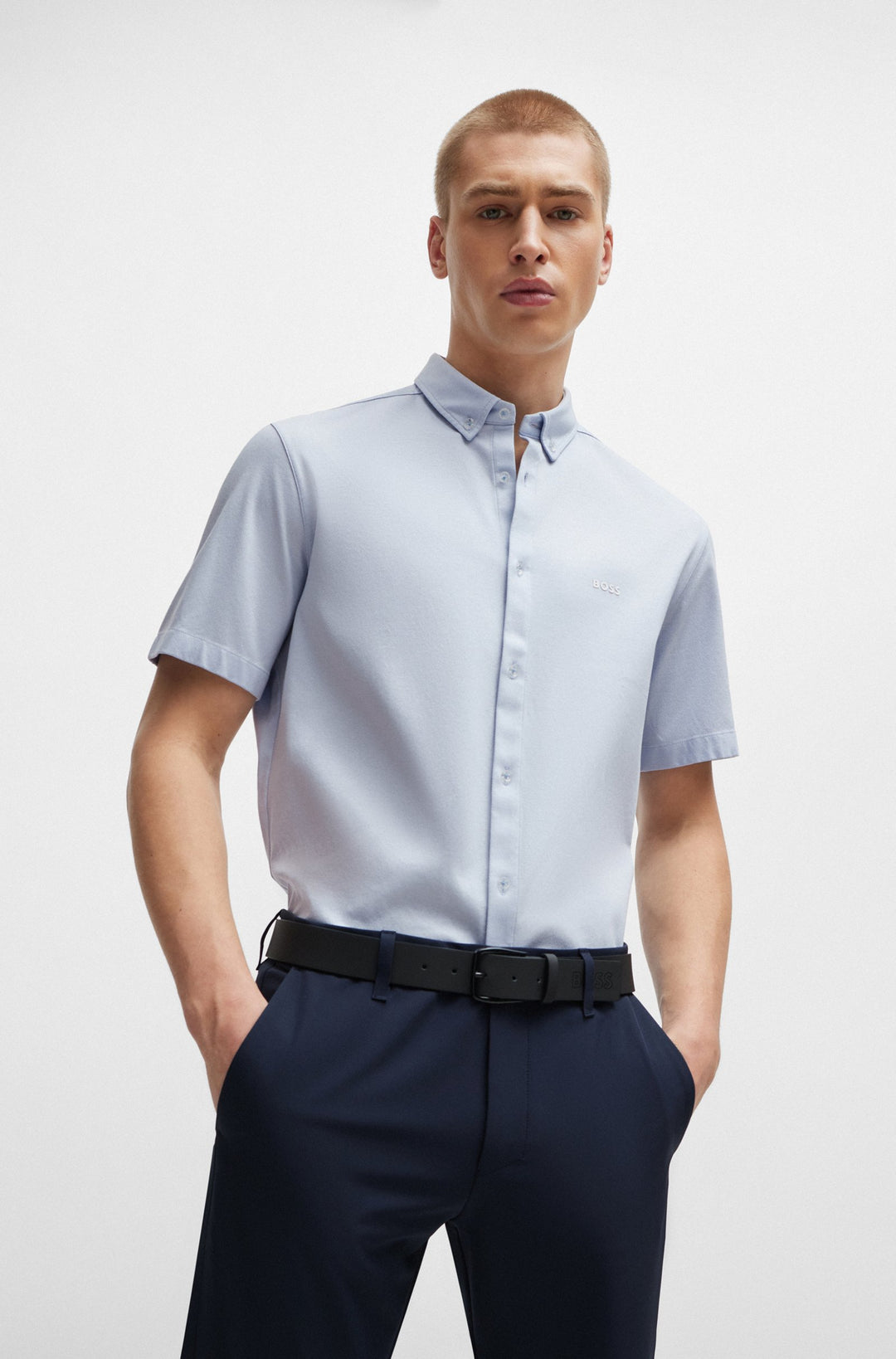BOSS Regular Fit Casual Shirts in Cotton - B_MOTION_S 10233753 02-50512005- Concorde Fashion#color_purple-527