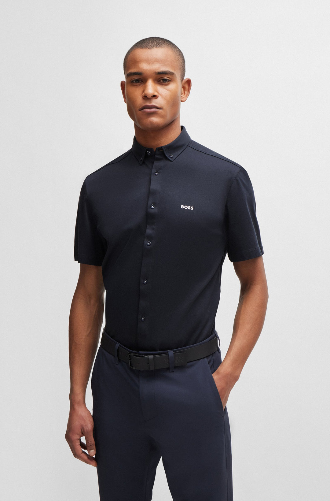 BOSS Regular Fit Casual Shirts in Cotton - B_MOTION_S 10233753 02-50512005- Concorde Fashion#color_navy-402