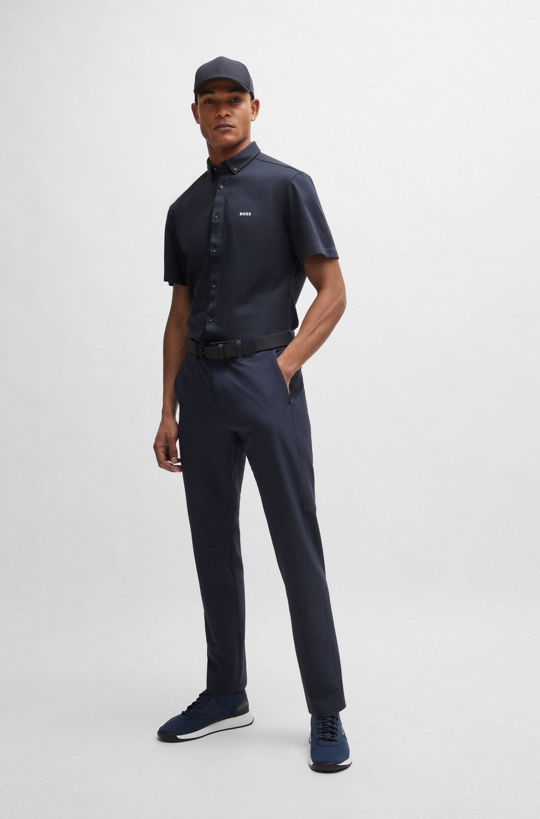 BOSS Regular Fit Casual Shirts in Cotton - B_MOTION_S 10233753 02-50512005- Concorde Fashion#color_navy-402