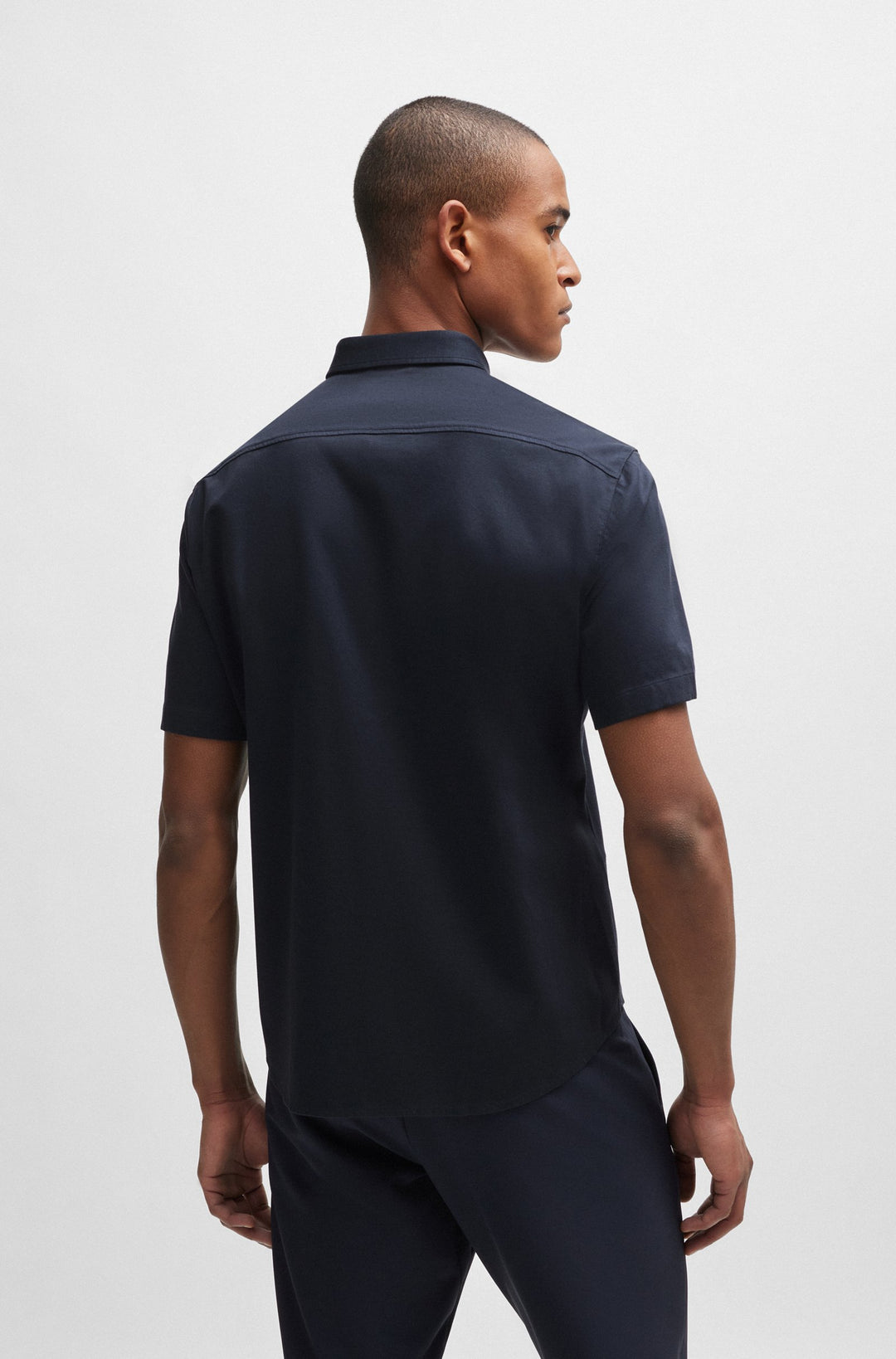 BOSS Regular Fit Casual Shirts in Cotton - B_MOTION_S 10233753 02-50512005- Concorde Fashion#color_navy-402
