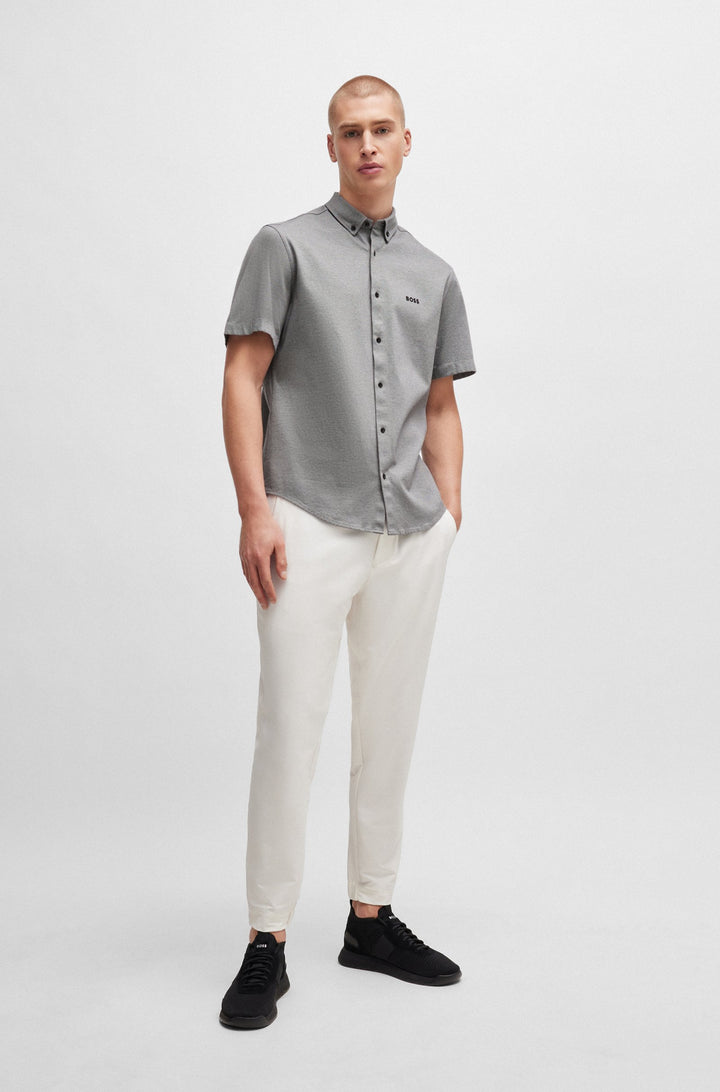BOSS Regular Fit Casual Shirts in Cotton - B_MOTION_S 10233753 02-50512005- Concorde Fashion#color_grey-052