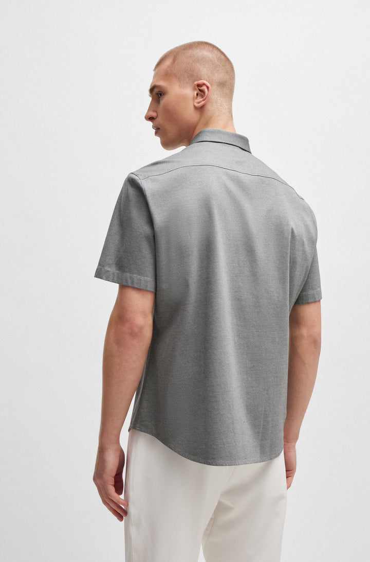 BOSS Regular Fit Casual Shirts in Cotton - B_MOTION_S 10233753 02-50512005- Concorde Fashion#color_grey-052