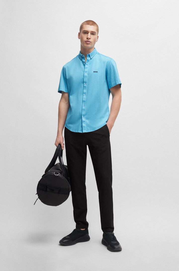 BOSS Regular Fit Casual Shirts in Cotton - B_MOTION_S 10233753 02-50512005- Concorde Fashion#color_blue-442