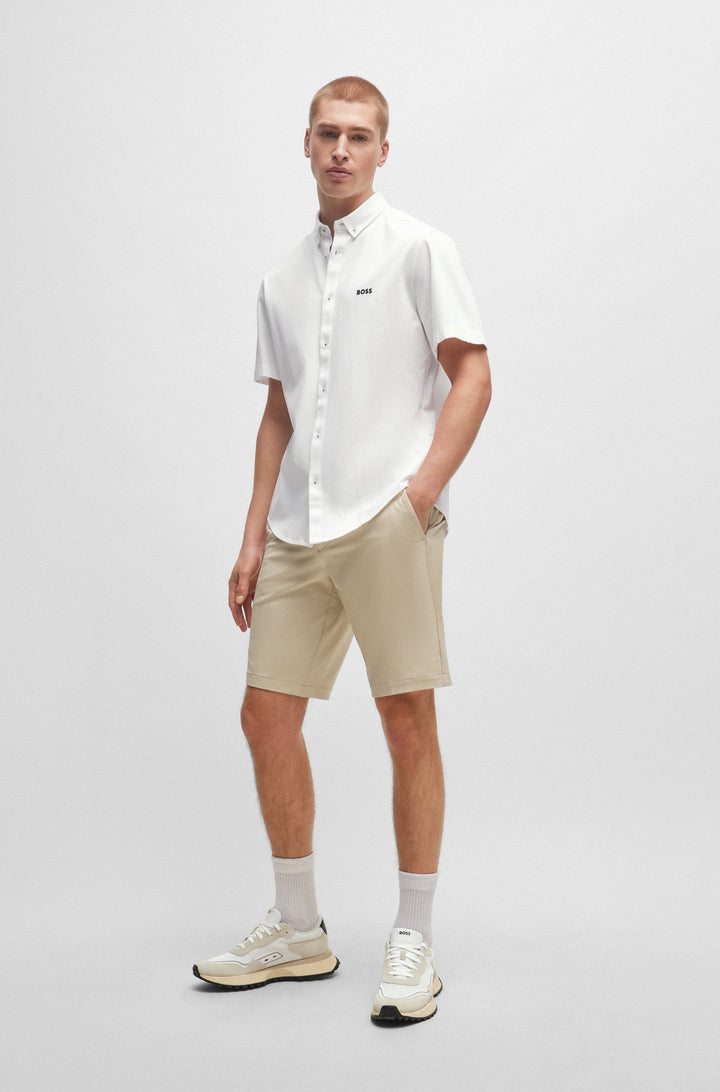BOSS Regular Fit Casual Shirts in Cotton - B_MOTION_S 10233753 02-50512005- Concorde Fashion#color_white-100