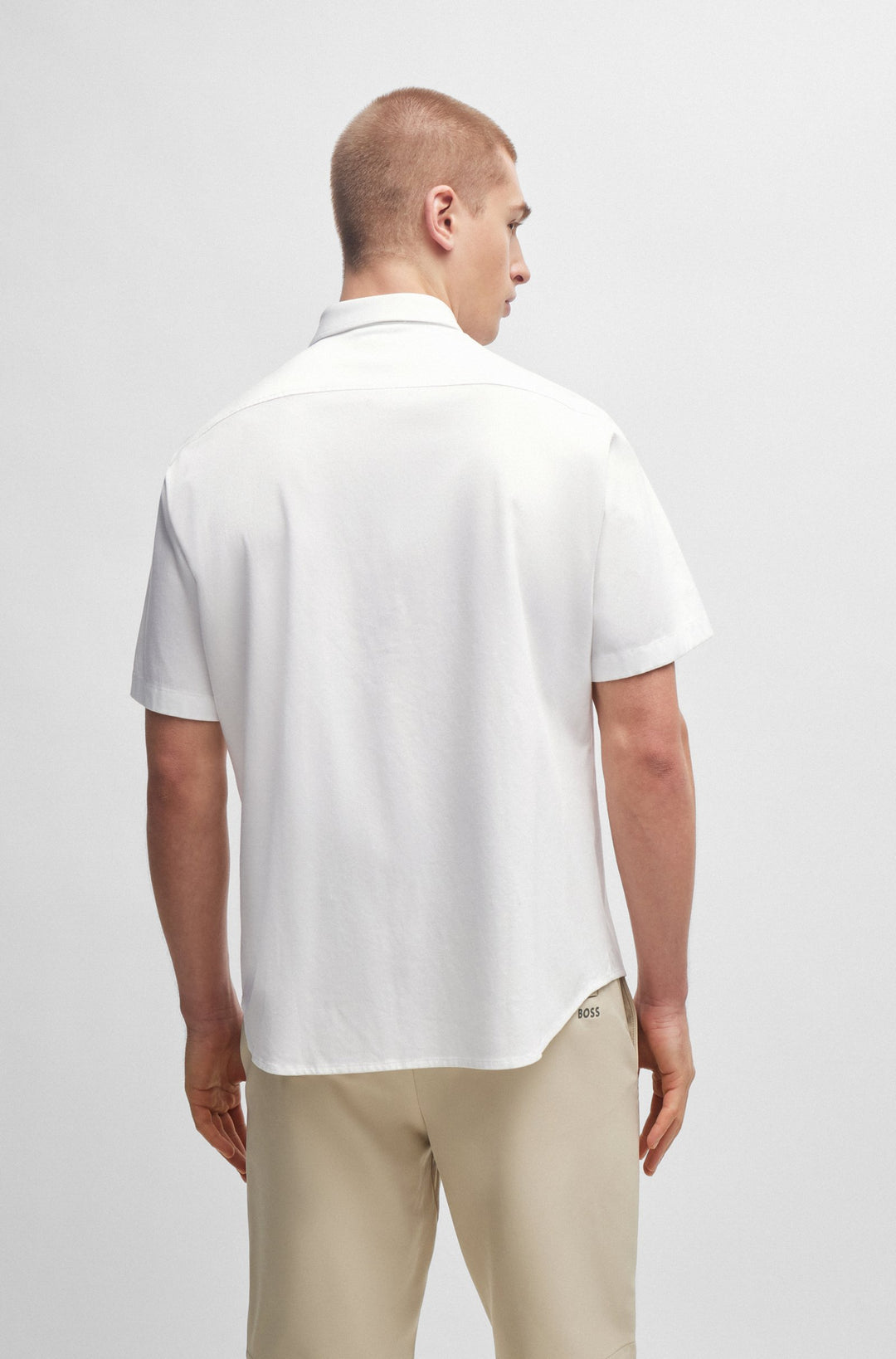 BOSS Regular Fit Casual Shirts in Cotton - B_MOTION_S 10233753 02-50512005- Concorde Fashion#color_white-100