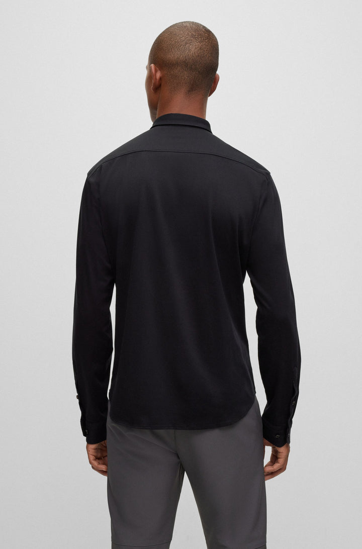 BOSS Regular Fit Casual Shirts in Cotton - BIADO_R 10233753 10-50497486- Concorde Fashion#color_black-002