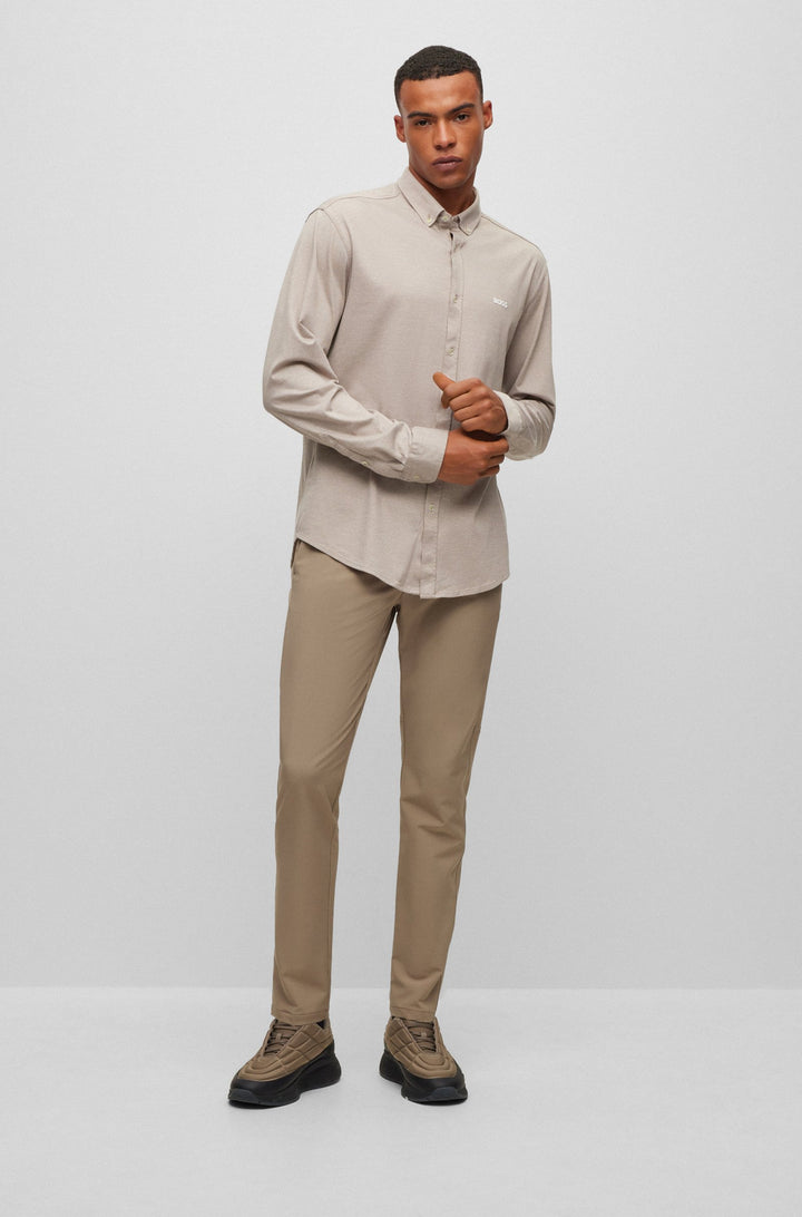 BOSS Regular Fit Casual Shirts in Cotton - BIADO_R 10233753 10-50497486- Concorde Fashion#color_green-334