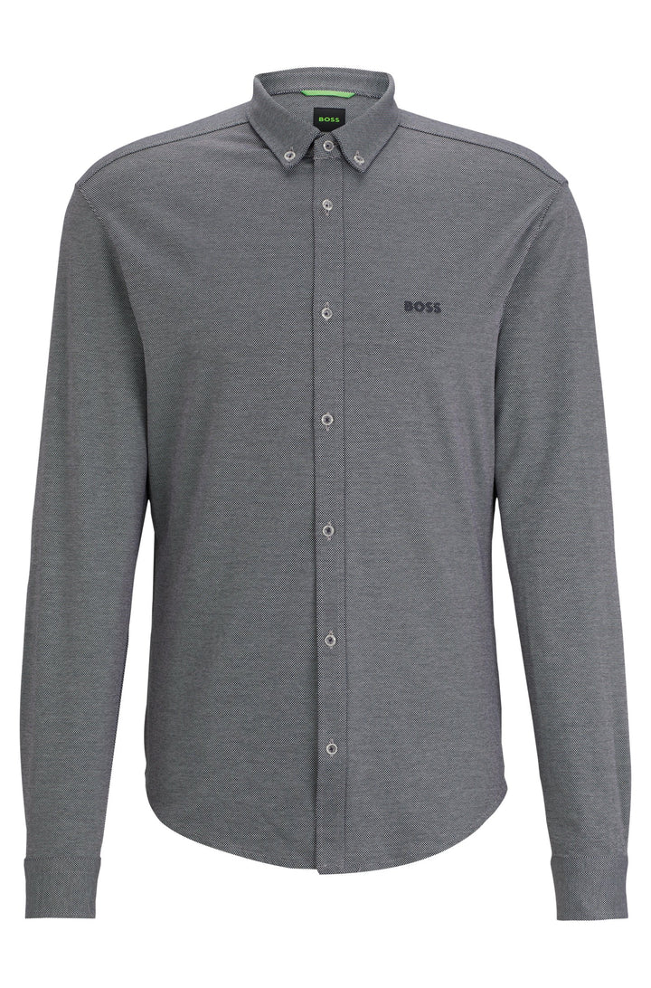BOSS Regular Fit Casual Shirts in Cotton - BIADO_R 10233753 10-50497486- Concorde Fashion#color_navy-411