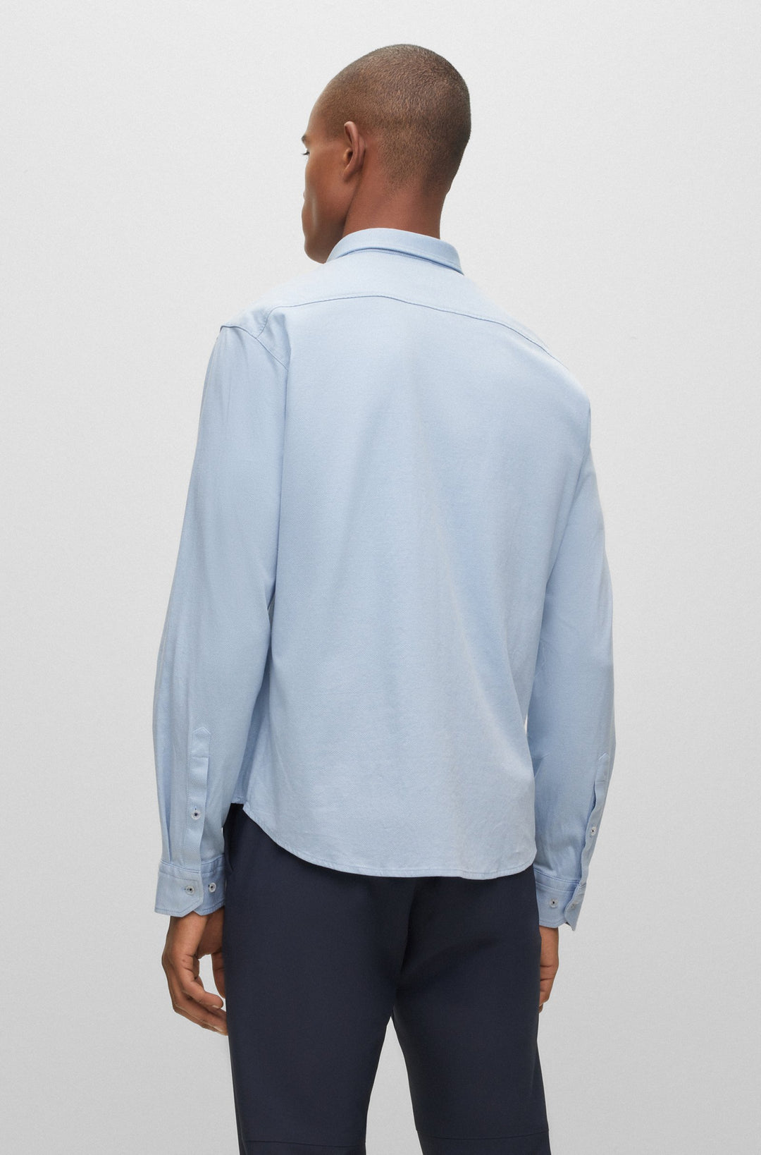 BOSS Regular Fit Casual Shirts in Cotton - BIADO_R 10233753 10-50497486- Concorde Fashion#color_blue-498
