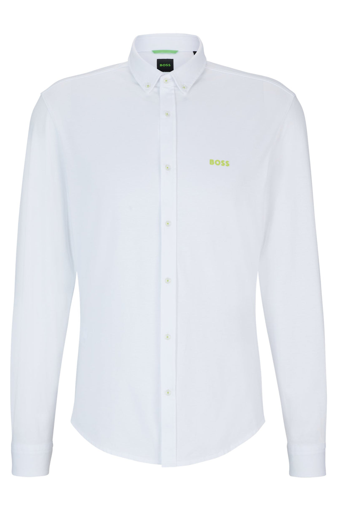 BOSS Regular Fit Casual Shirts in Cotton - BIADO_R 10233753 10-50497486- Concorde Fashion#color_white-100