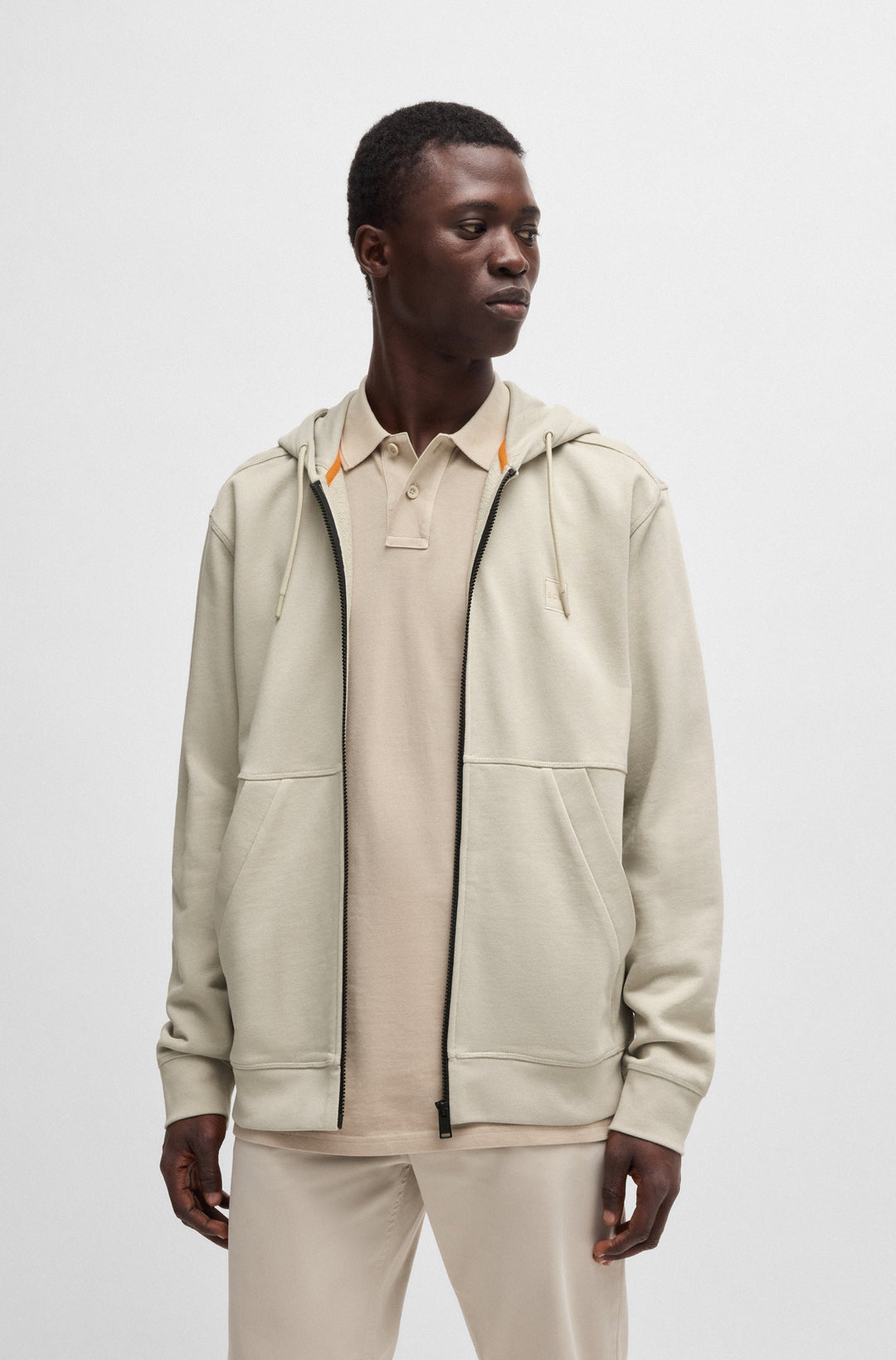 BOSS Hoodies Regular Fit in Cotton - ZETALKY 10234591 02-50508578- Concorde Fashion#color_beige-271