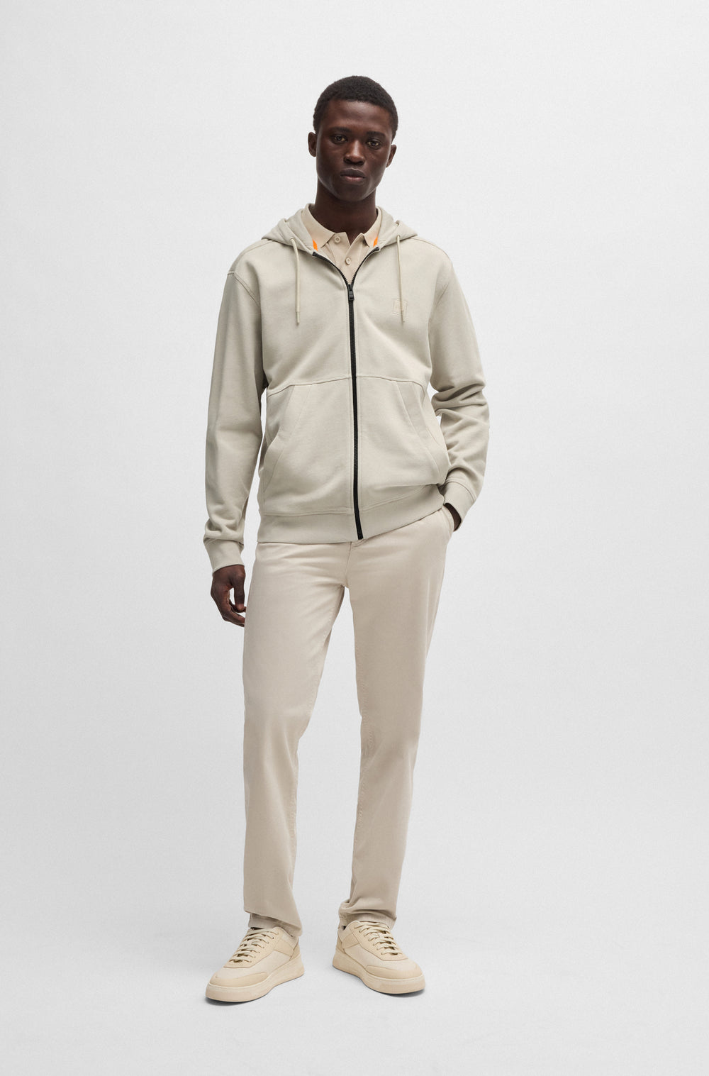BOSS Hoodies Regular Fit in Cotton - ZETALKY 10234591 02-50508578- Concorde Fashion#color_beige-271