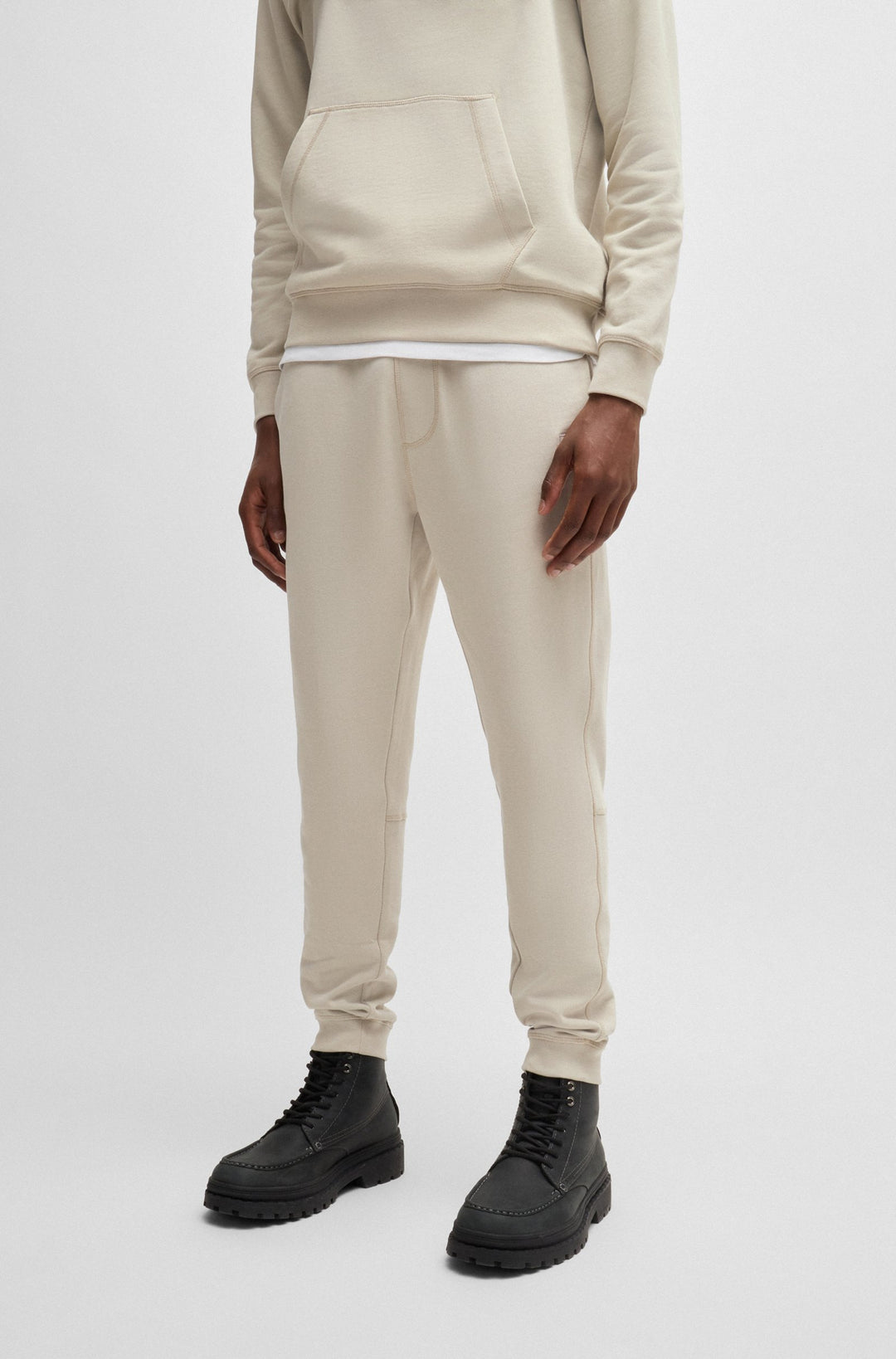BOSS Jogging Pants Regular Fit in Cotton - SESTART 10234591 02-50509303- Concorde Fashion#color_beige-271