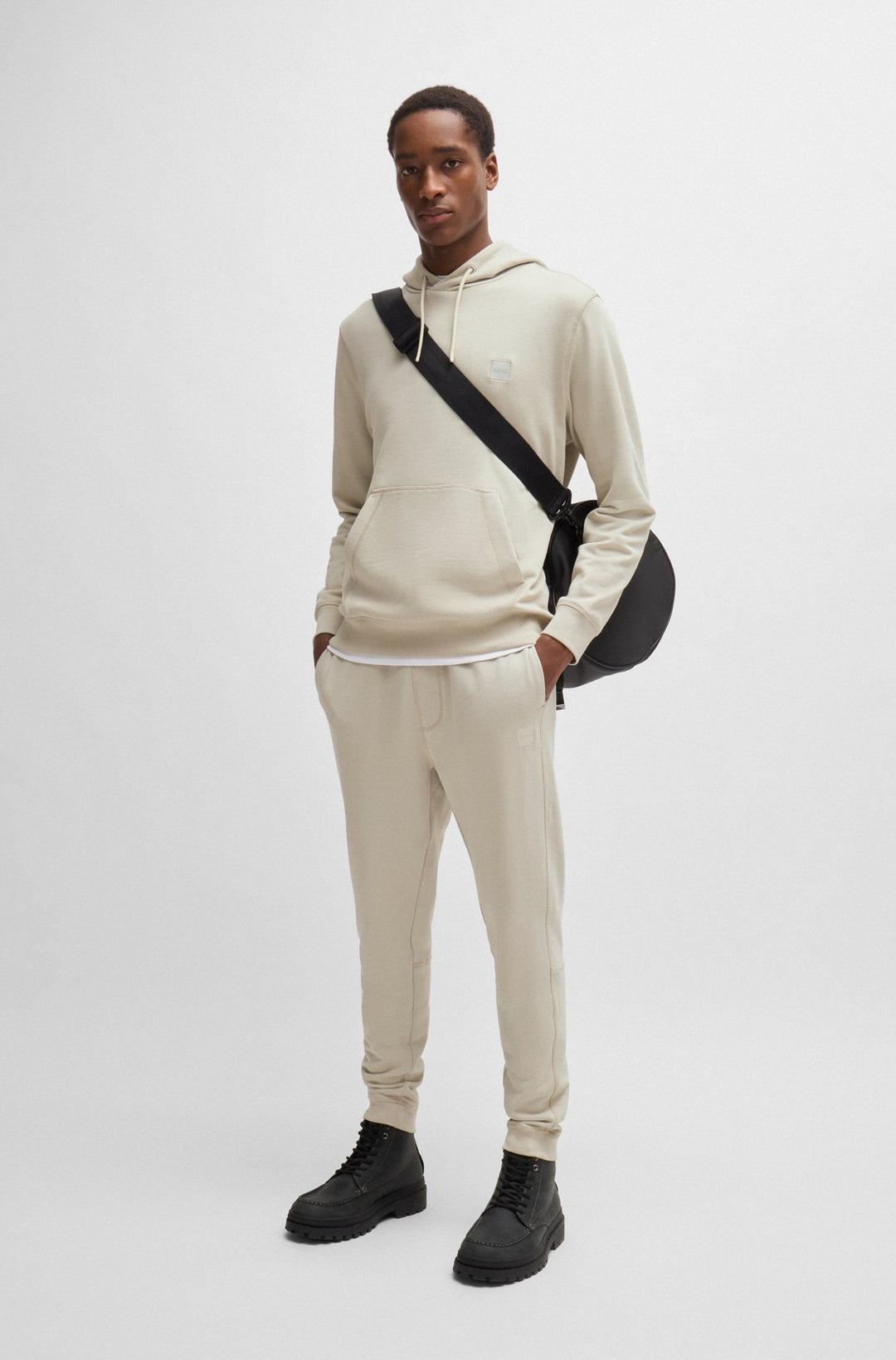 BOSS Jogging Pants Regular Fit in Cotton - SESTART 10234591 02-50509303- Concorde Fashion#color_beige-271