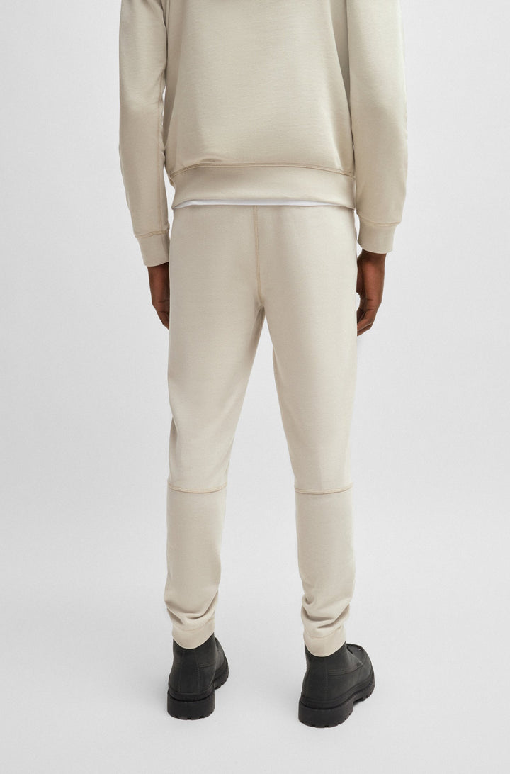 BOSS Jogging Pants Regular Fit in Cotton - SESTART 10234591 02-50509303- Concorde Fashion#color_beige-271